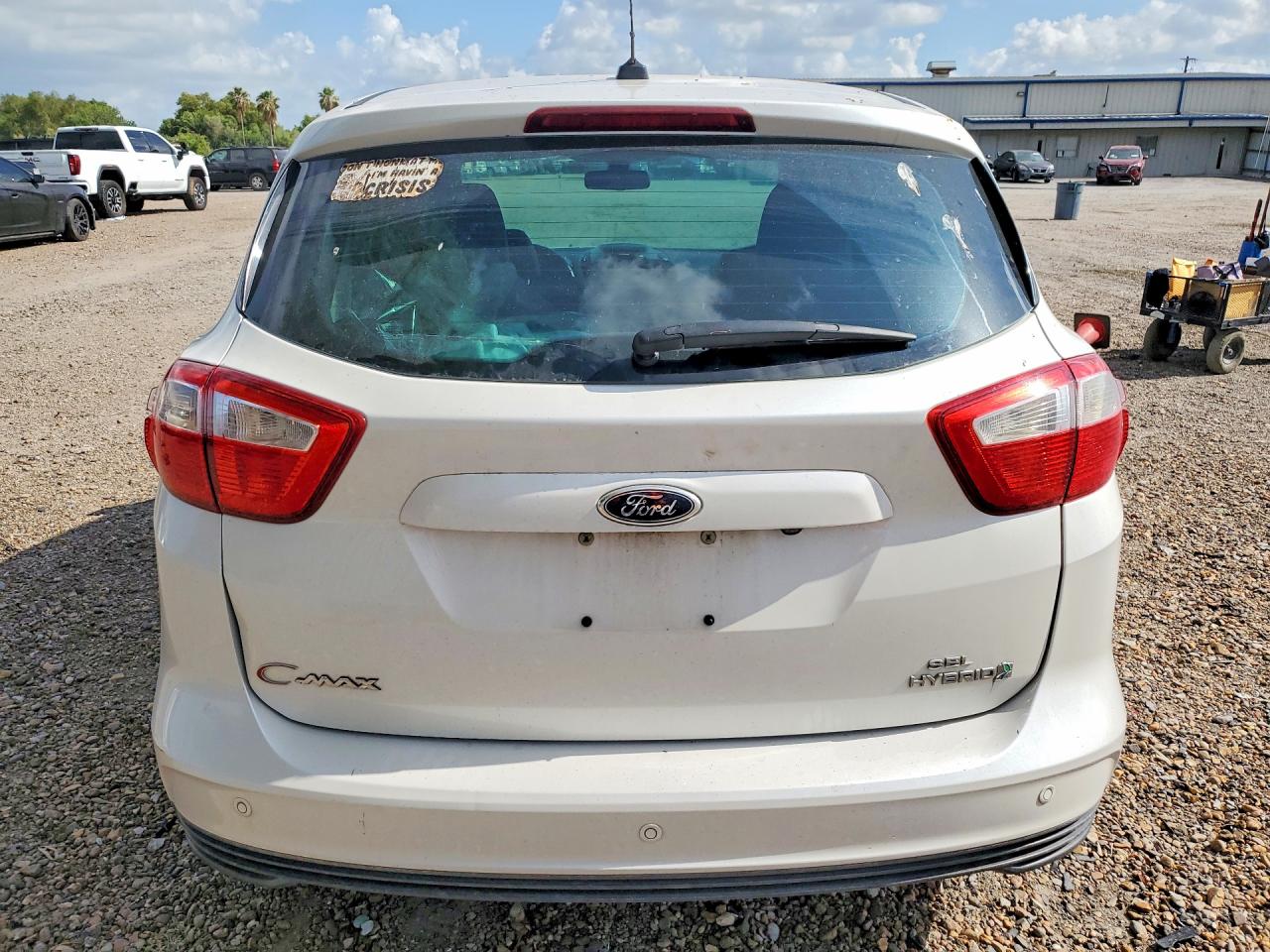 2014 Ford C-max Sel White vin: 1FADP5BUXEL501340
