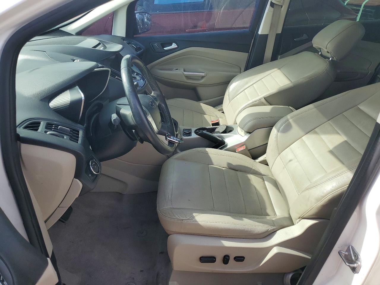 2014 Ford C-max Sel White vin: 1FADP5BUXEL501340
