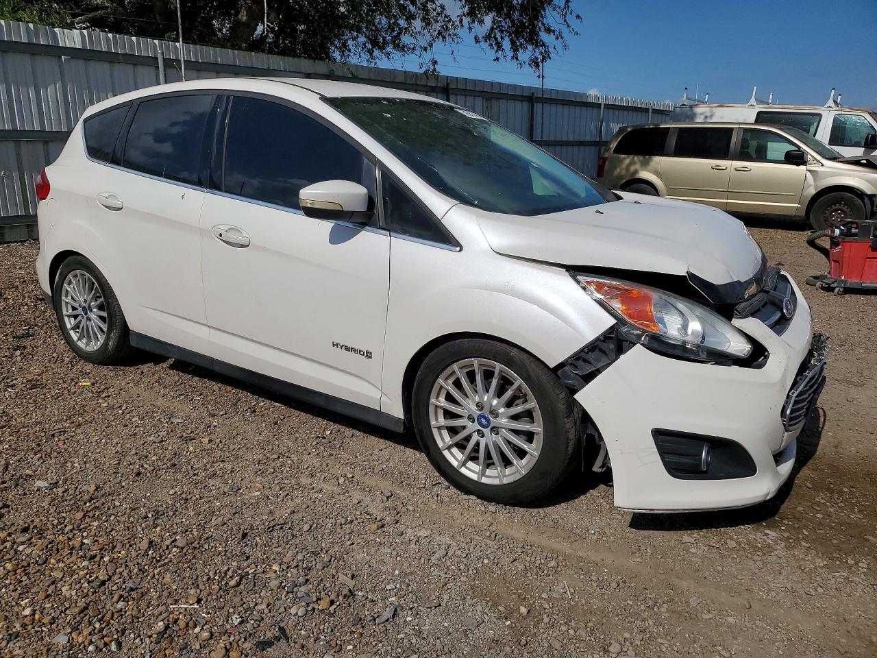 2014 Ford C-max Sel White vin: 1FADP5BUXEL501340