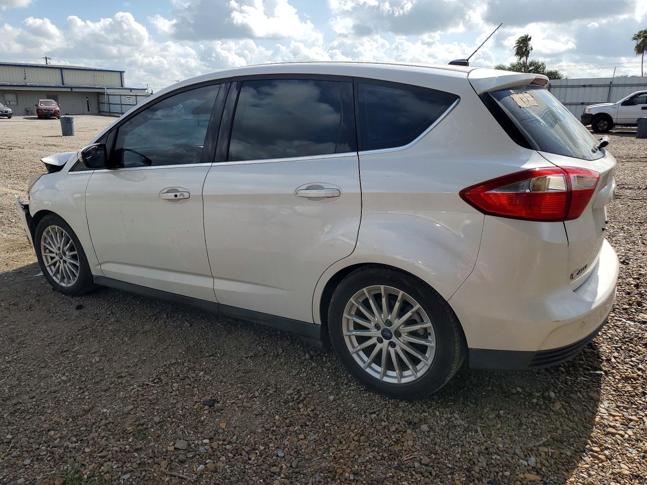 2014 Ford C-max Sel White vin: 1FADP5BUXEL501340
