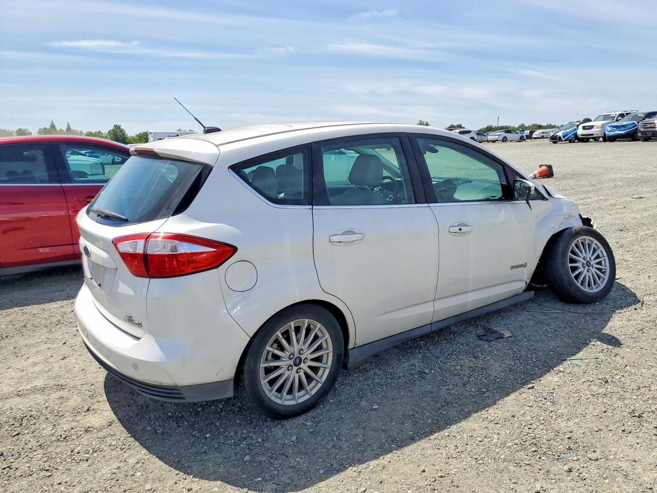 2014 Ford C-max Sel White vin: 1FADP5BUXEL502469