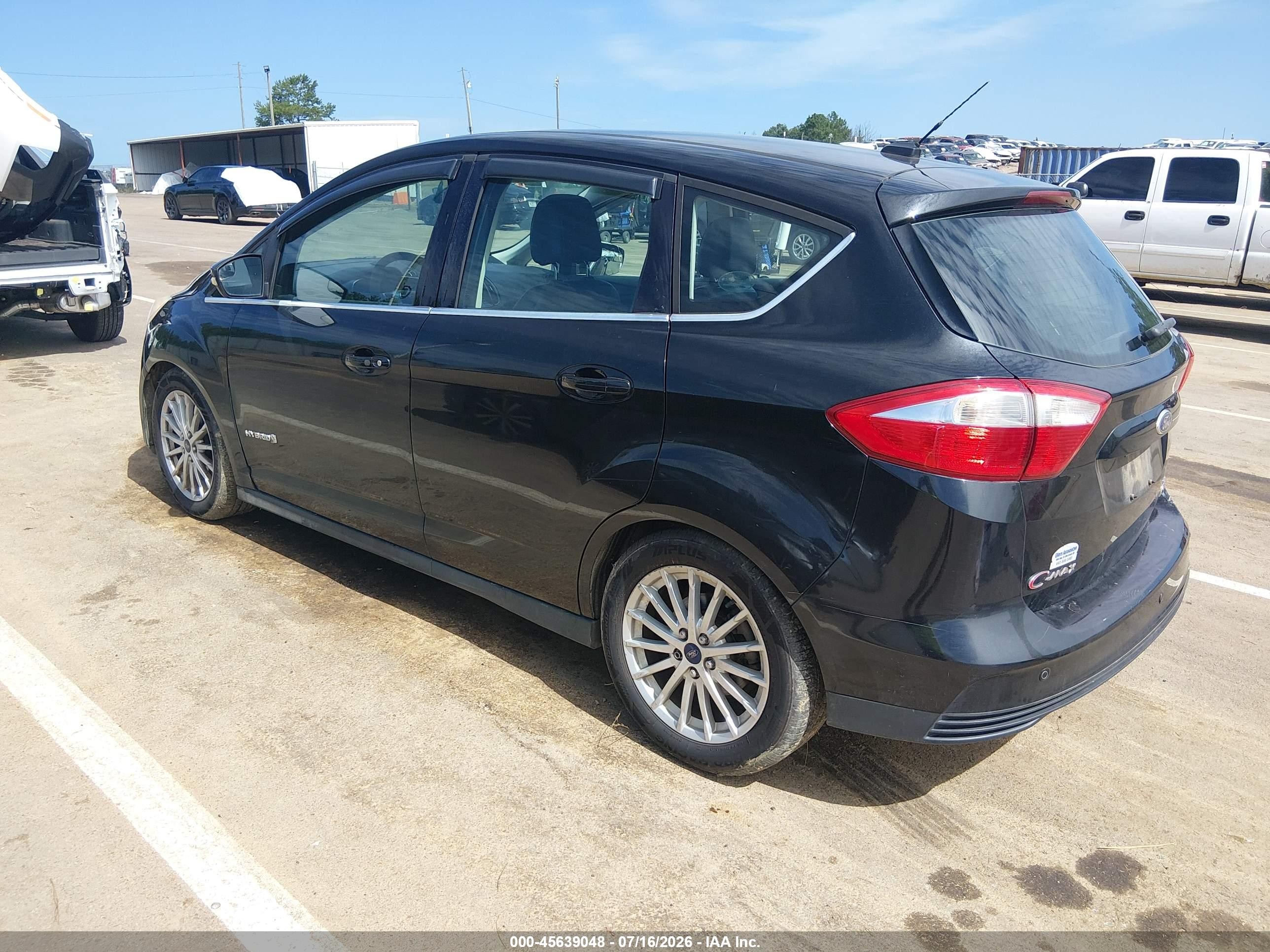 2014 Ford C-max Hybrid Sel Black vin: 1FADP5BUXEL503623