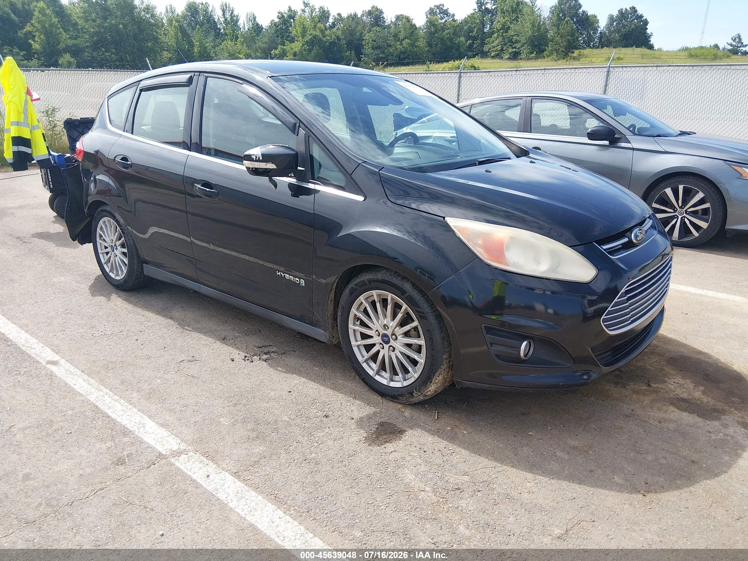 2014 Ford C-max Hybrid Sel Black vin: 1FADP5BUXEL503623