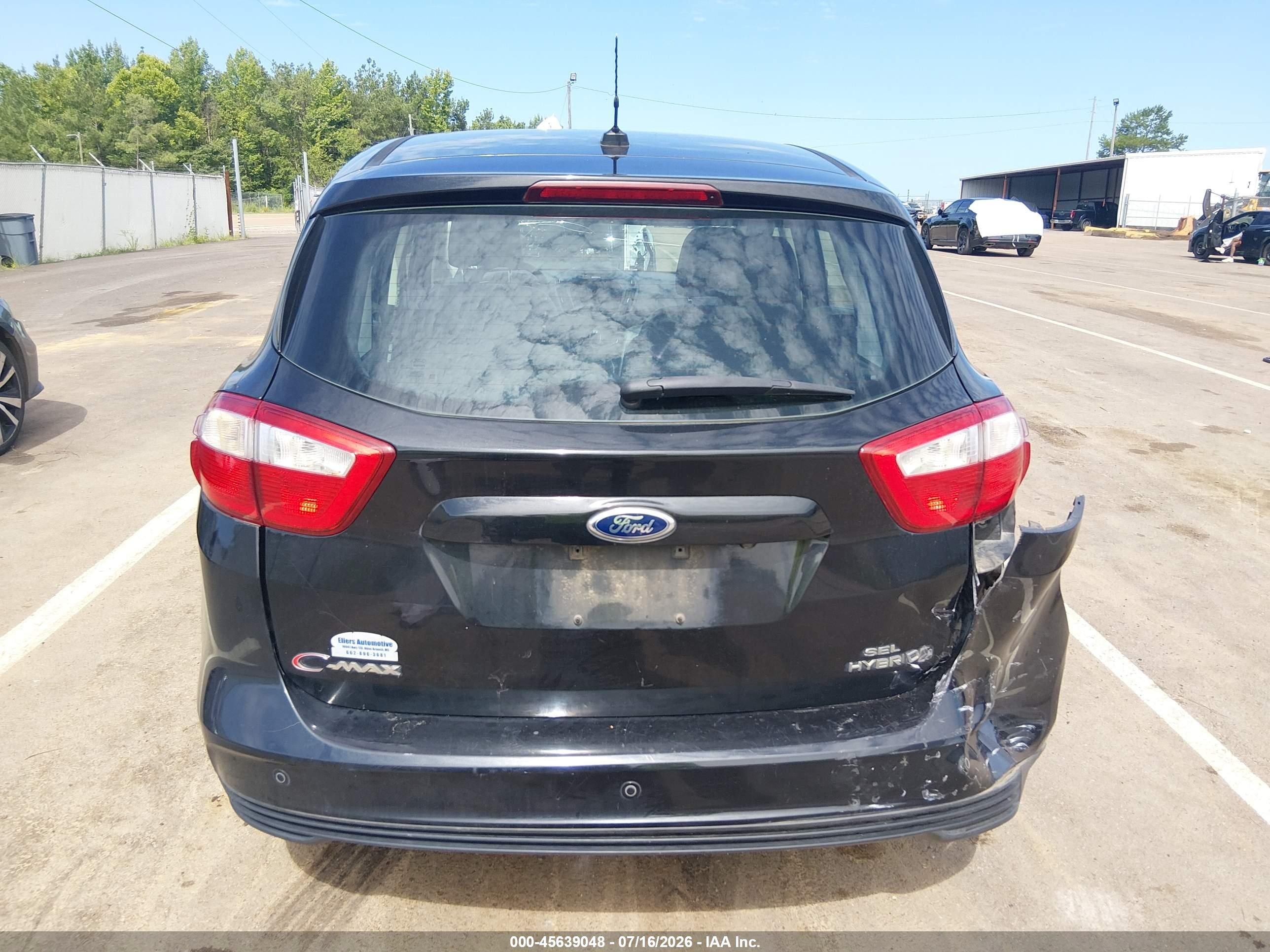 2014 Ford C-max Hybrid Sel Black vin: 1FADP5BUXEL503623