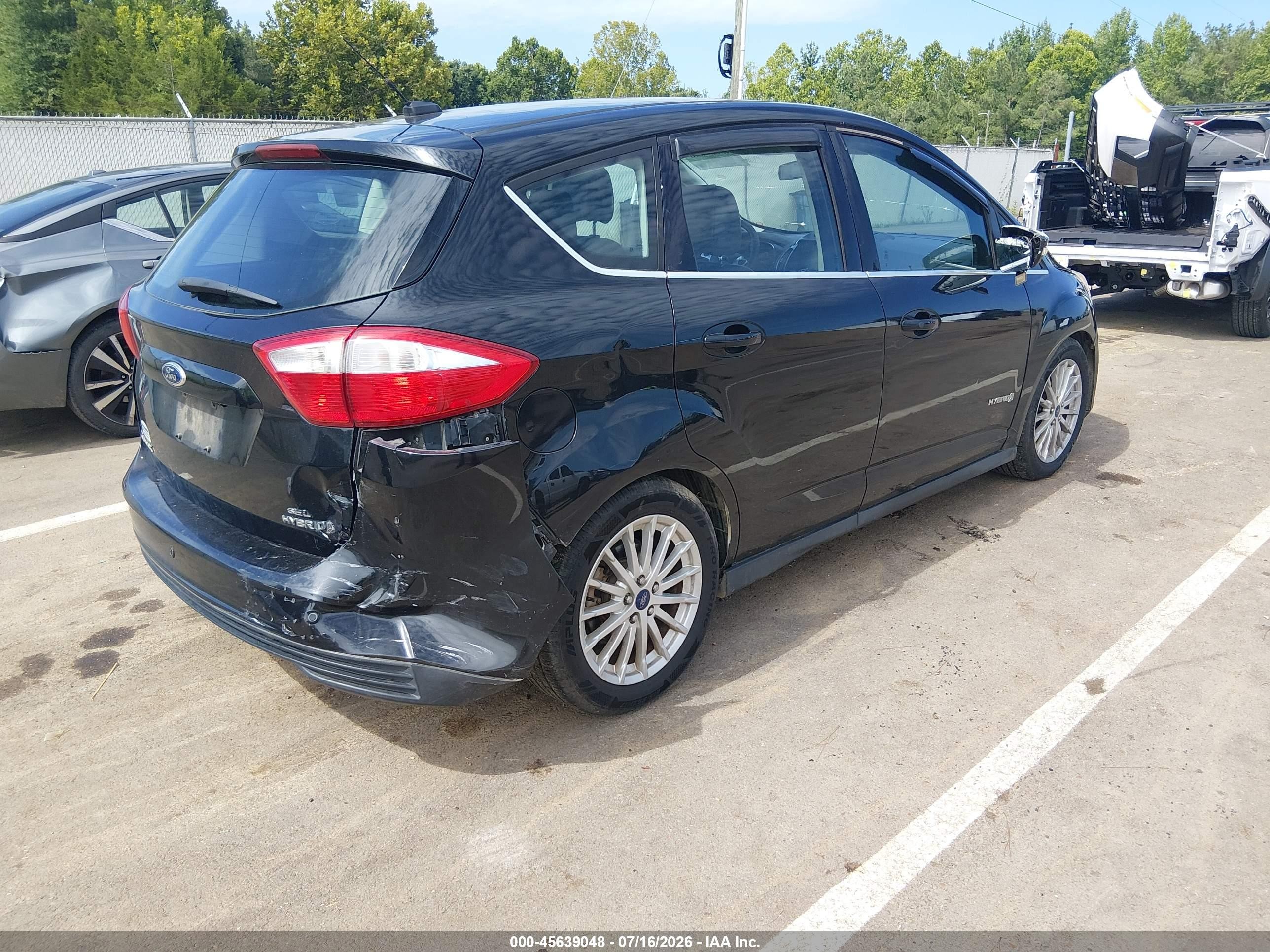 2014 Ford C-max Hybrid Sel Black vin: 1FADP5BUXEL503623