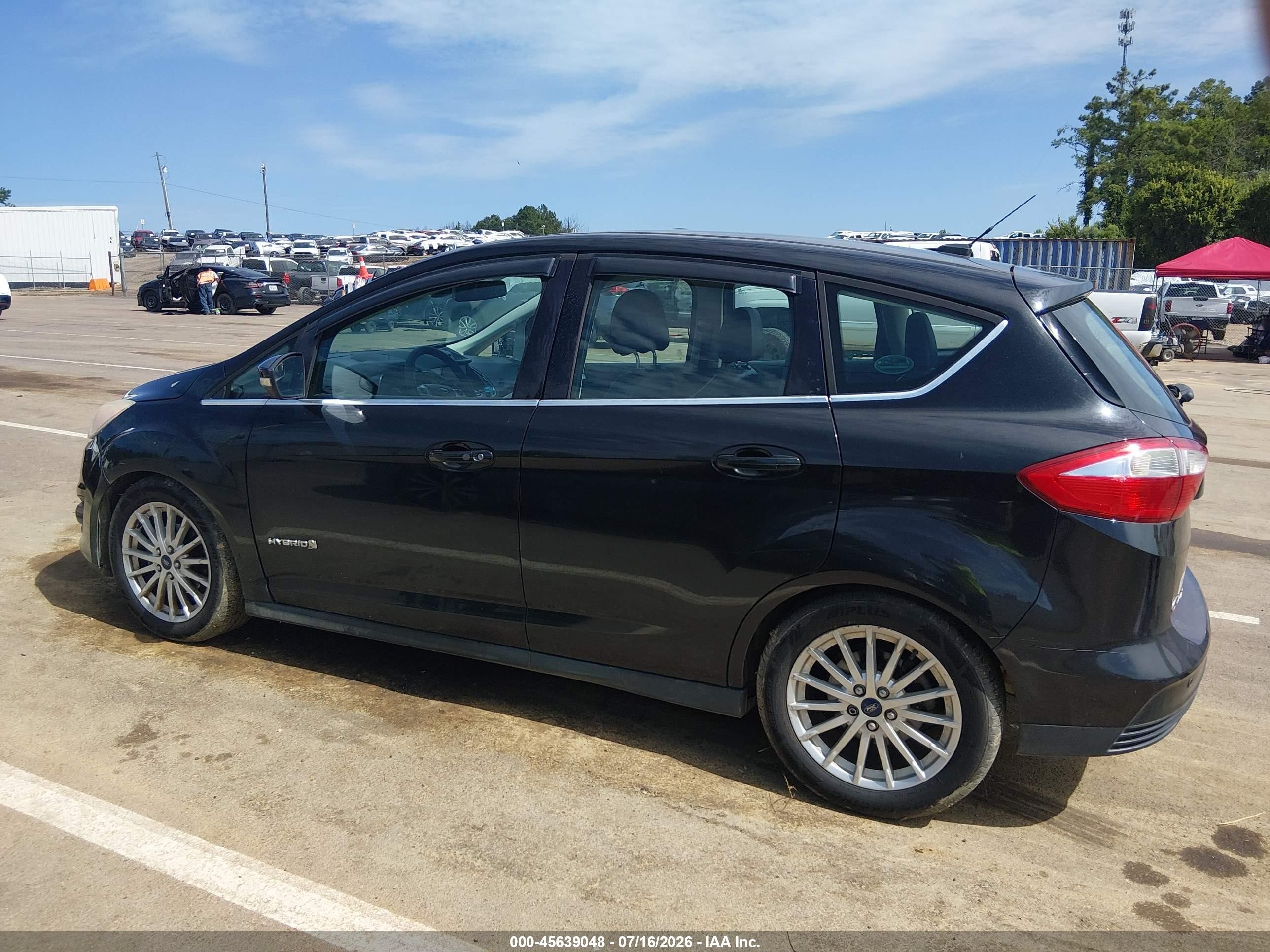 2014 Ford C-max Hybrid Sel Black vin: 1FADP5BUXEL503623