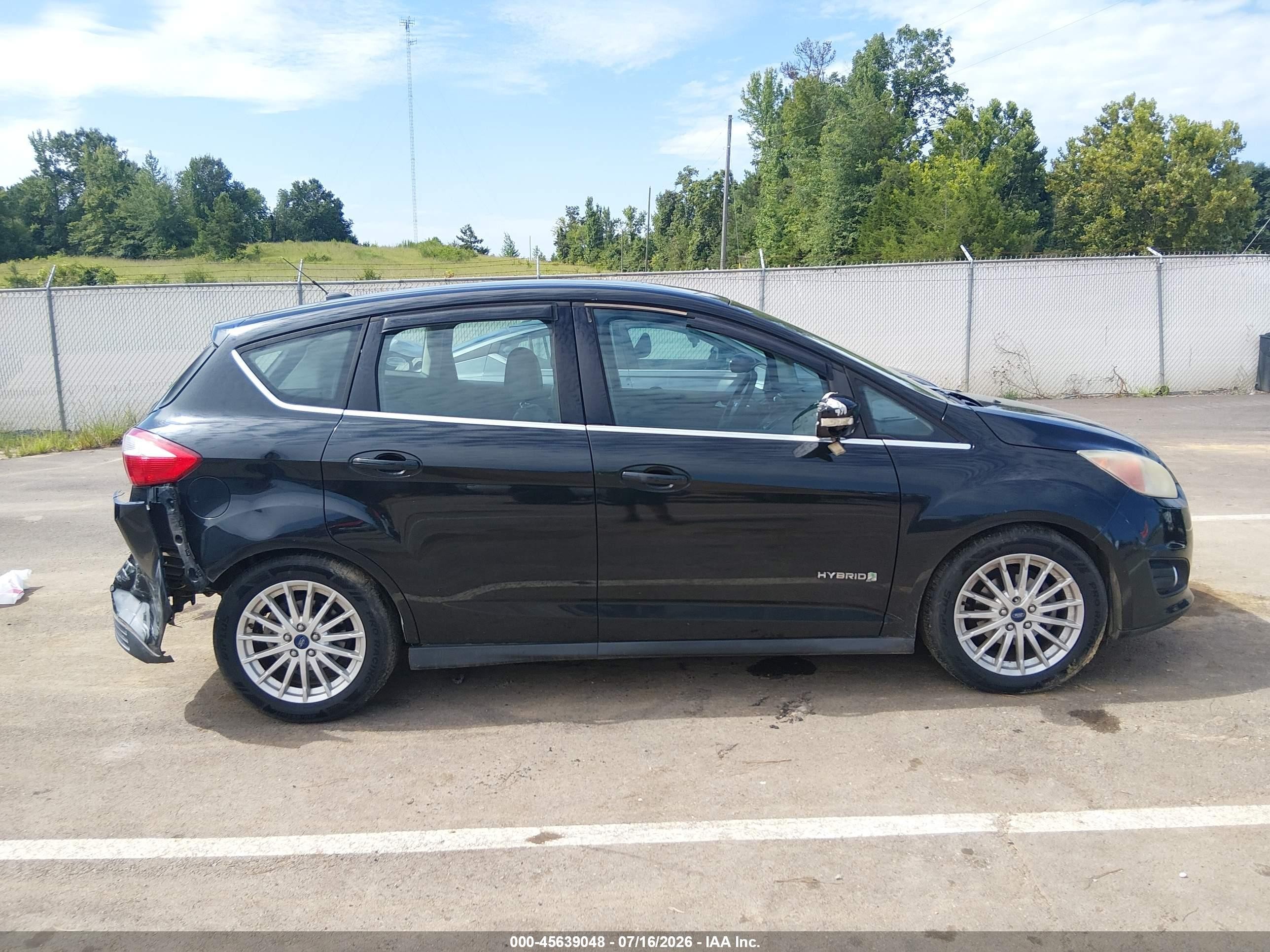 2014 Ford C-max Hybrid Sel Black vin: 1FADP5BUXEL503623