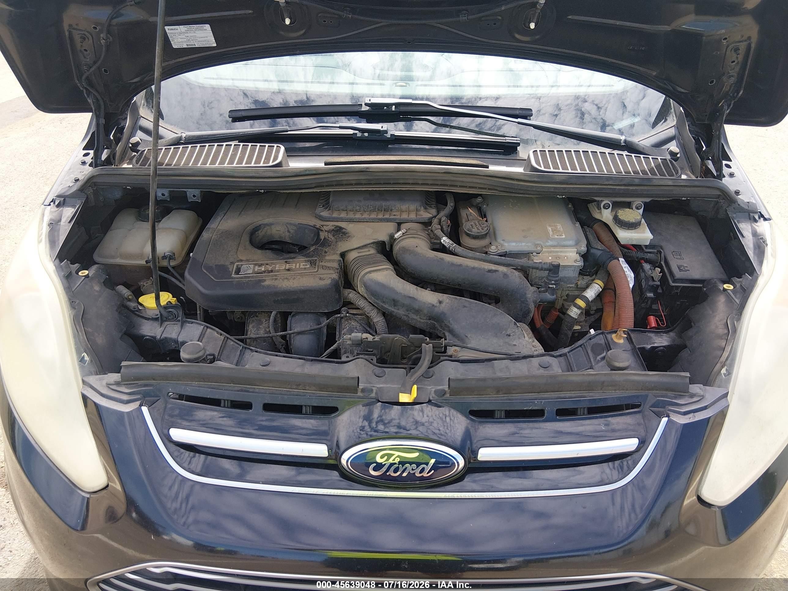 2014 Ford C-max Hybrid Sel Black vin: 1FADP5BUXEL503623