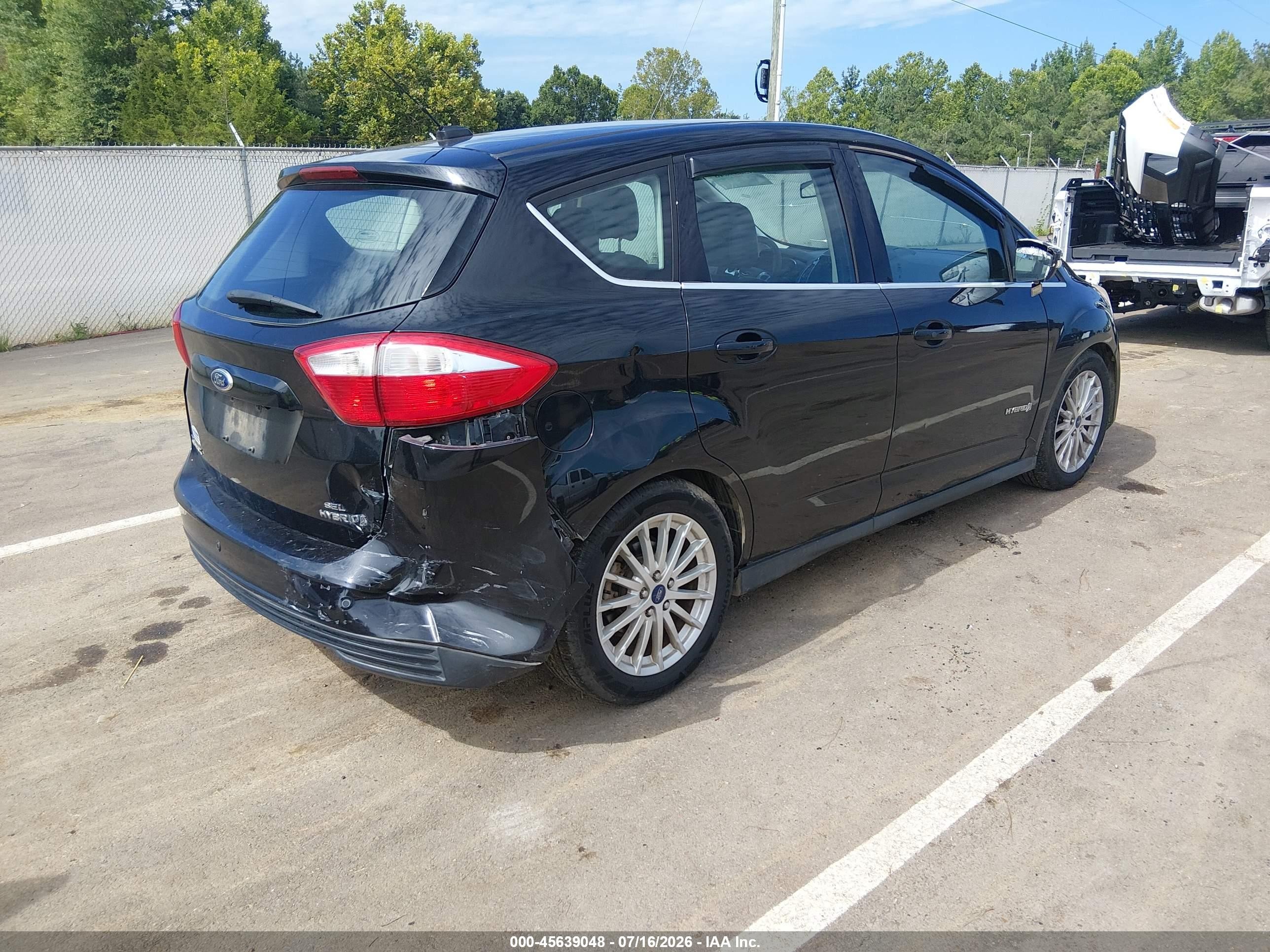 2014 Ford C-max Hybrid Sel Black vin: 1FADP5BUXEL503623