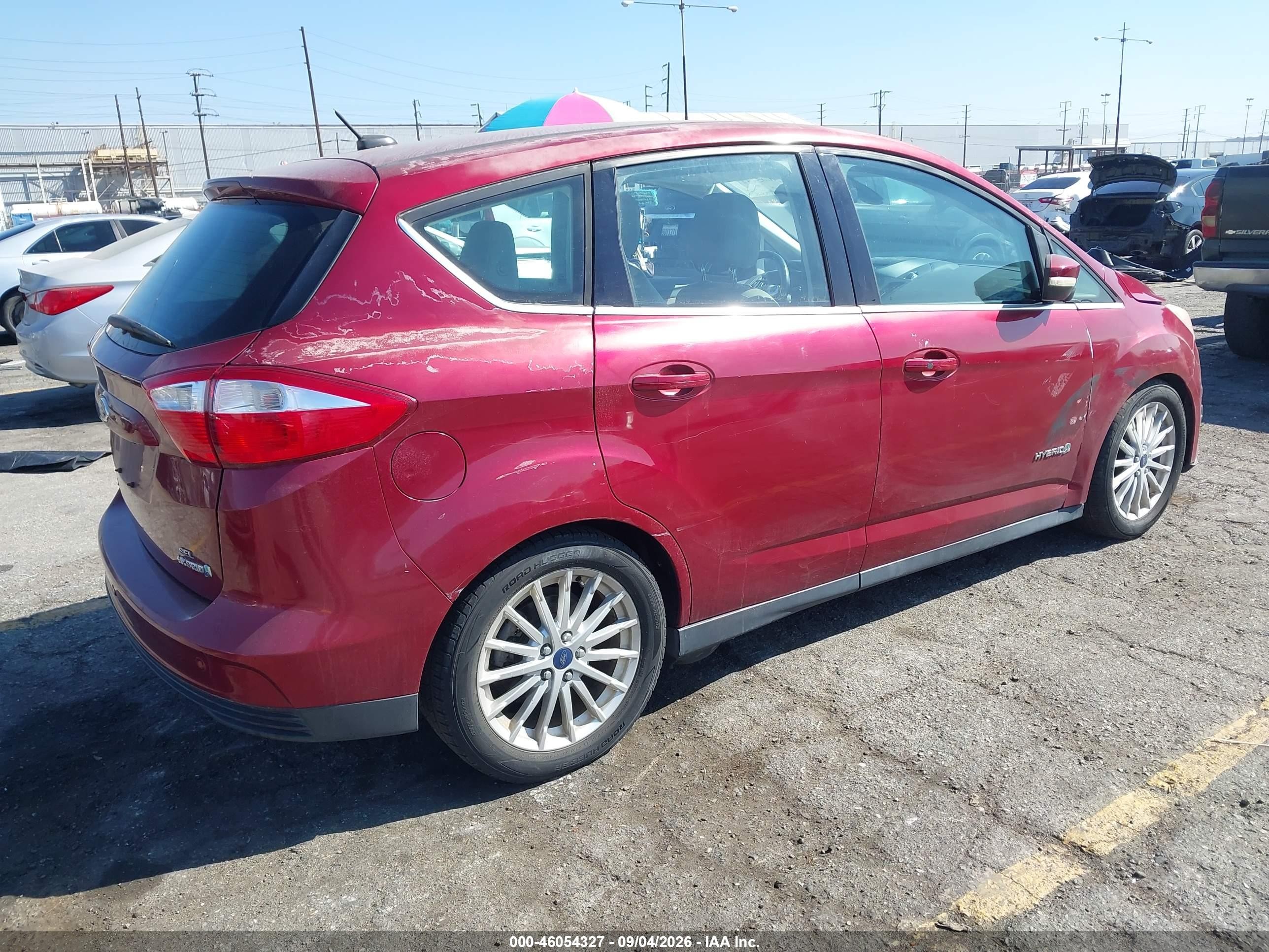 2014 Ford C-max Hybrid Sel Бордовый vin: 1FADP5BUXEL514654