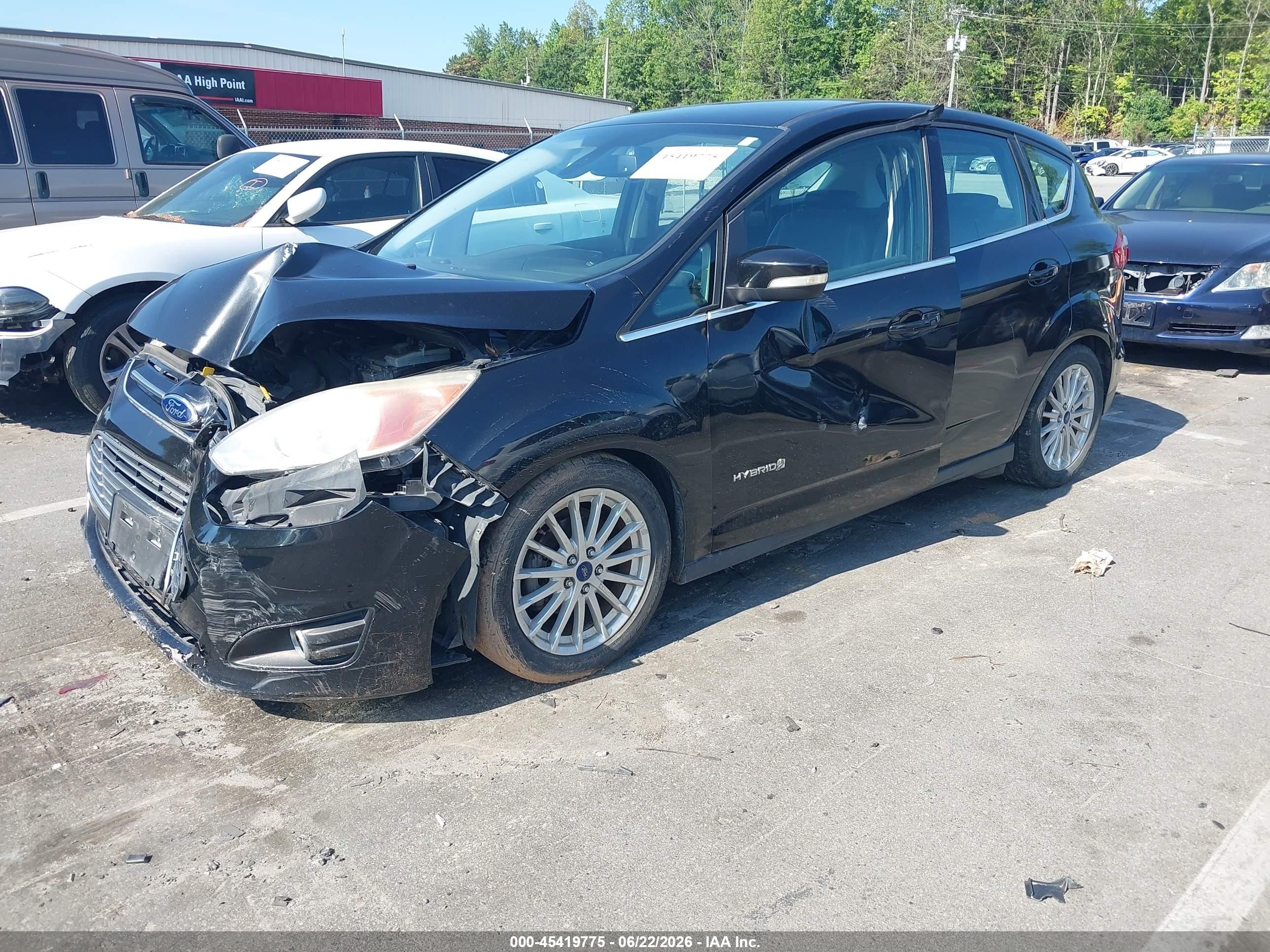 2015 Ford C-max Hybrid Sel Black vin: 1FADP5BUXFL102364