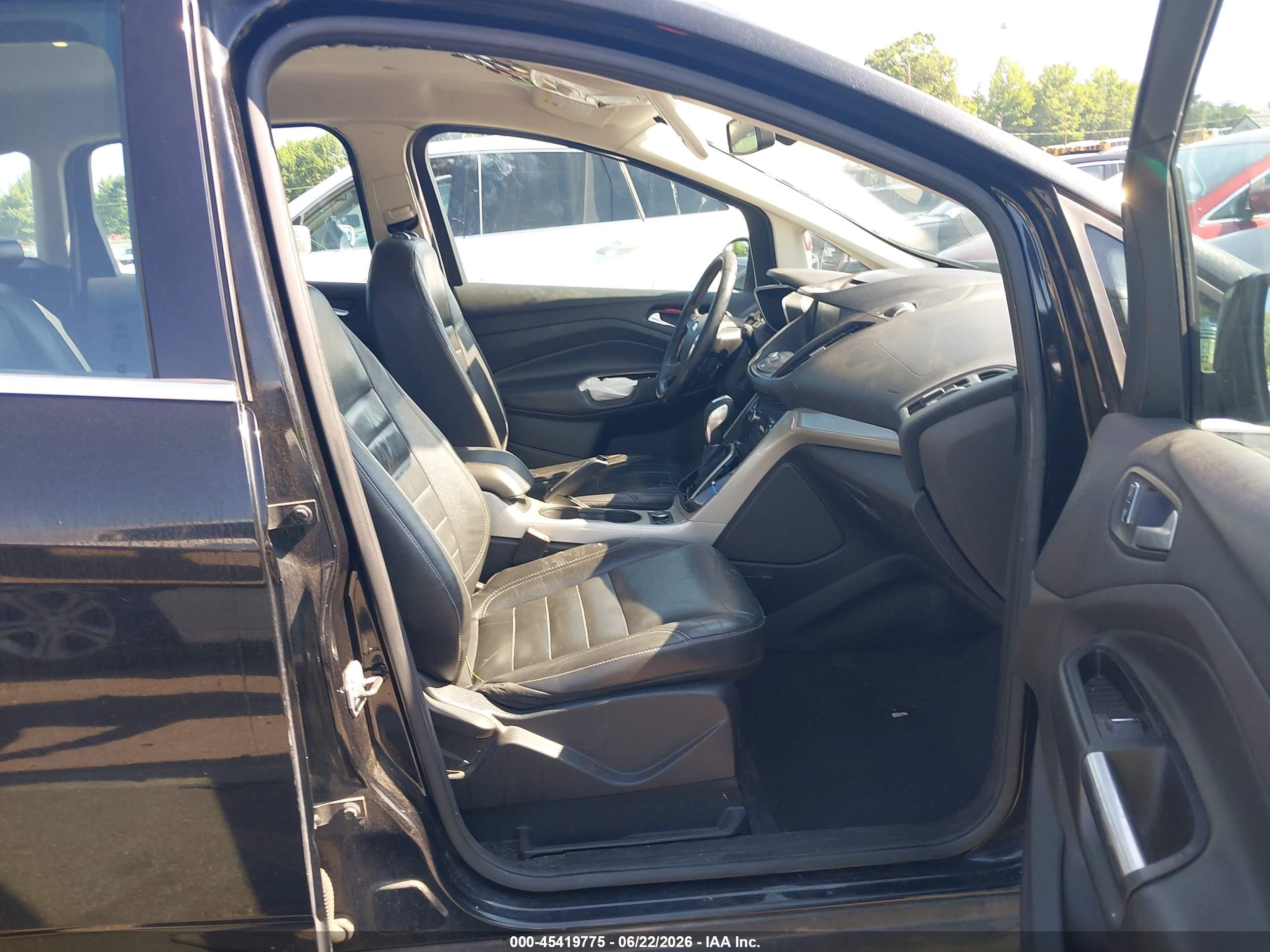 2015 Ford C-max Hybrid Sel Black vin: 1FADP5BUXFL102364