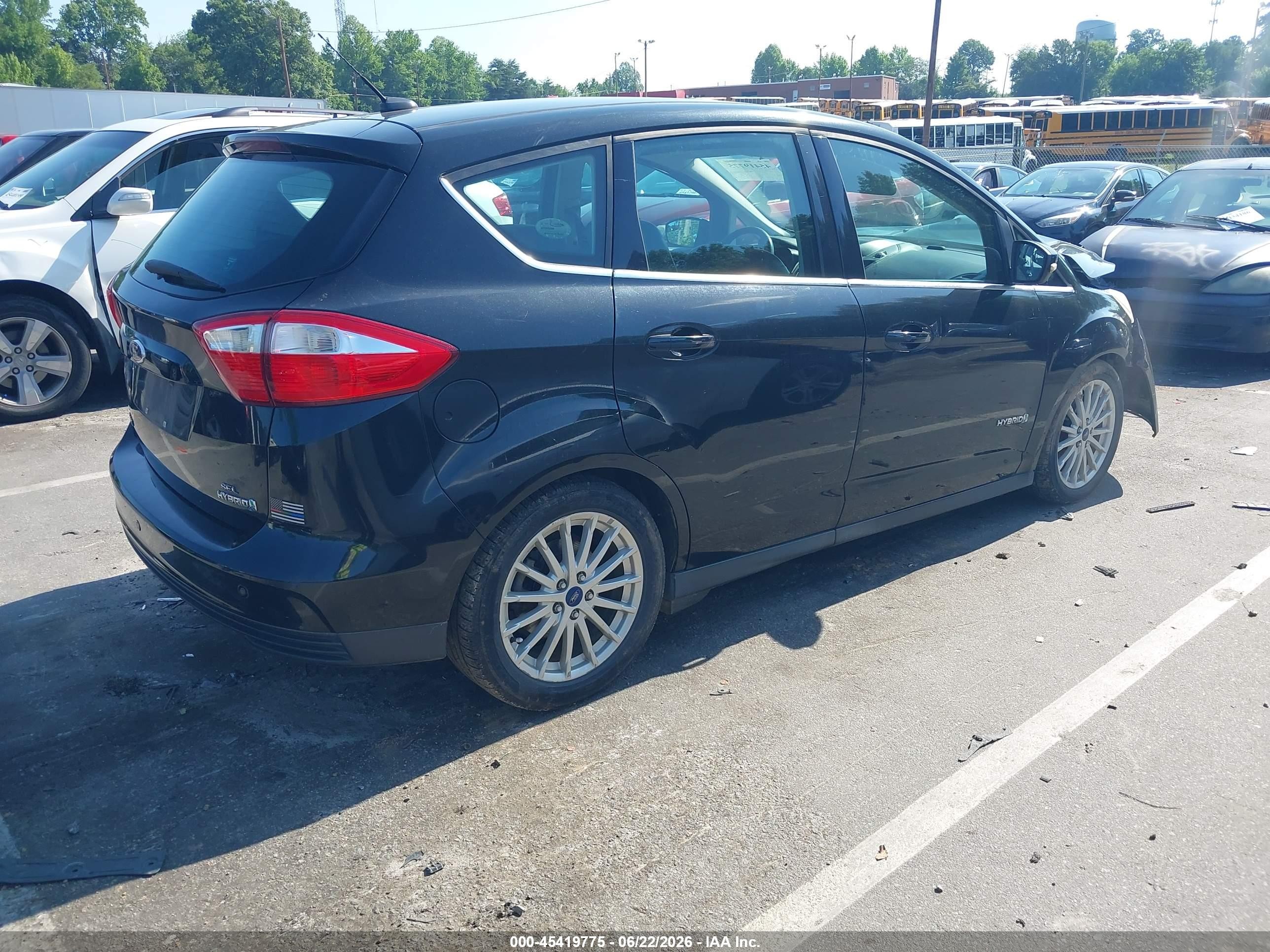 2015 Ford C-max Hybrid Sel Black vin: 1FADP5BUXFL102364