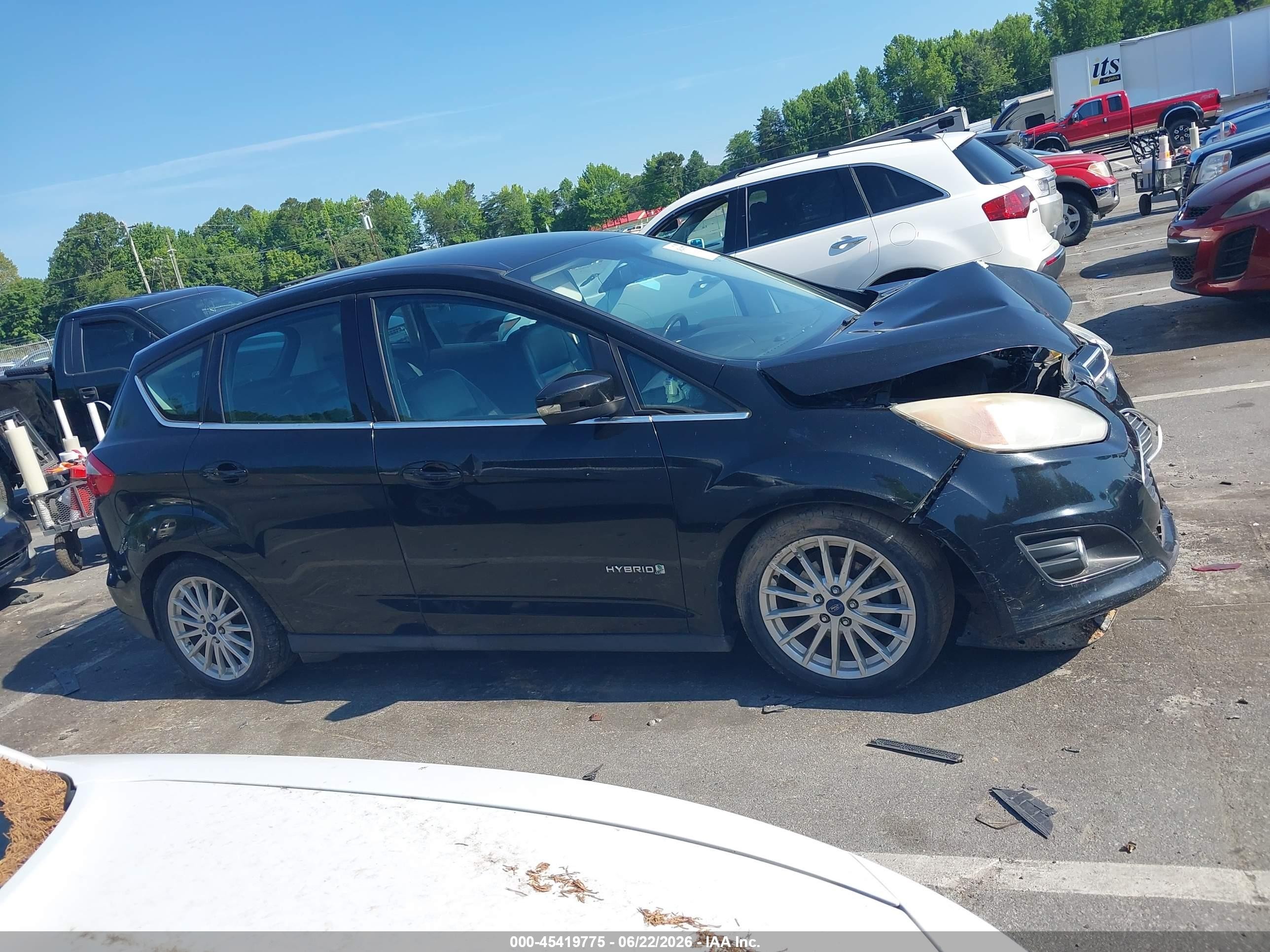 2015 Ford C-max Hybrid Sel Black vin: 1FADP5BUXFL102364