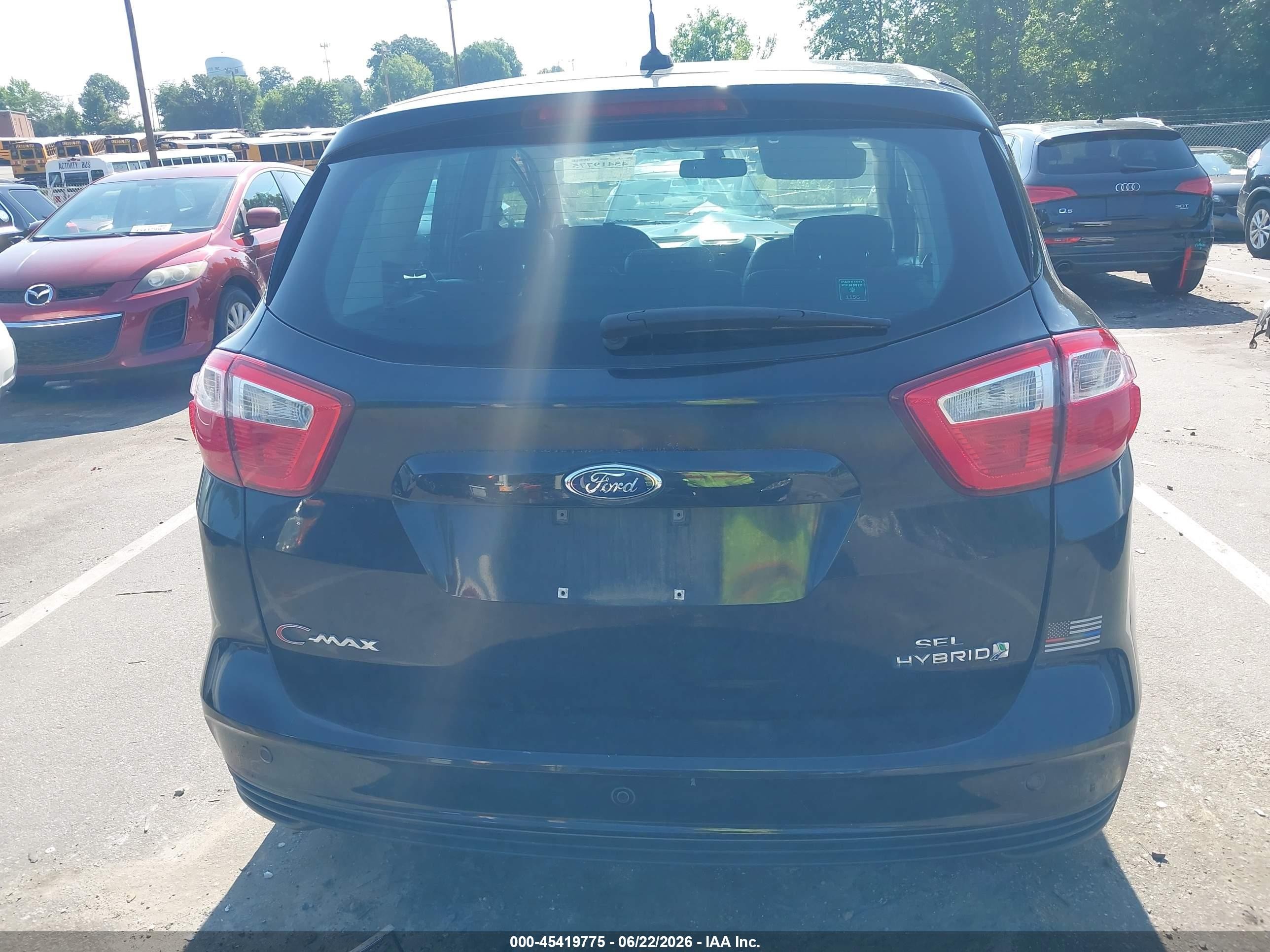 2015 Ford C-max Hybrid Sel Black vin: 1FADP5BUXFL102364