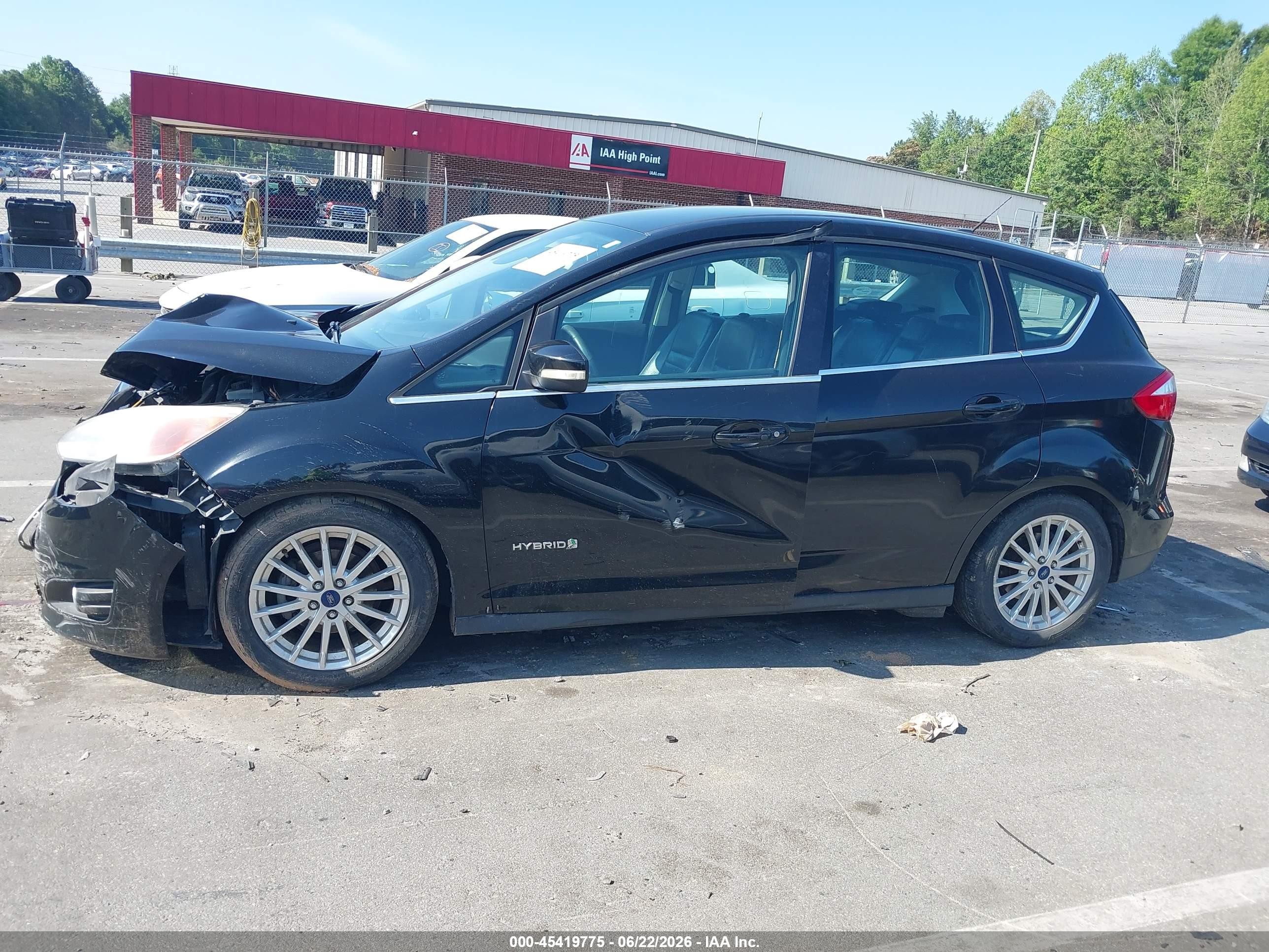 2015 Ford C-max Hybrid Sel Black vin: 1FADP5BUXFL102364