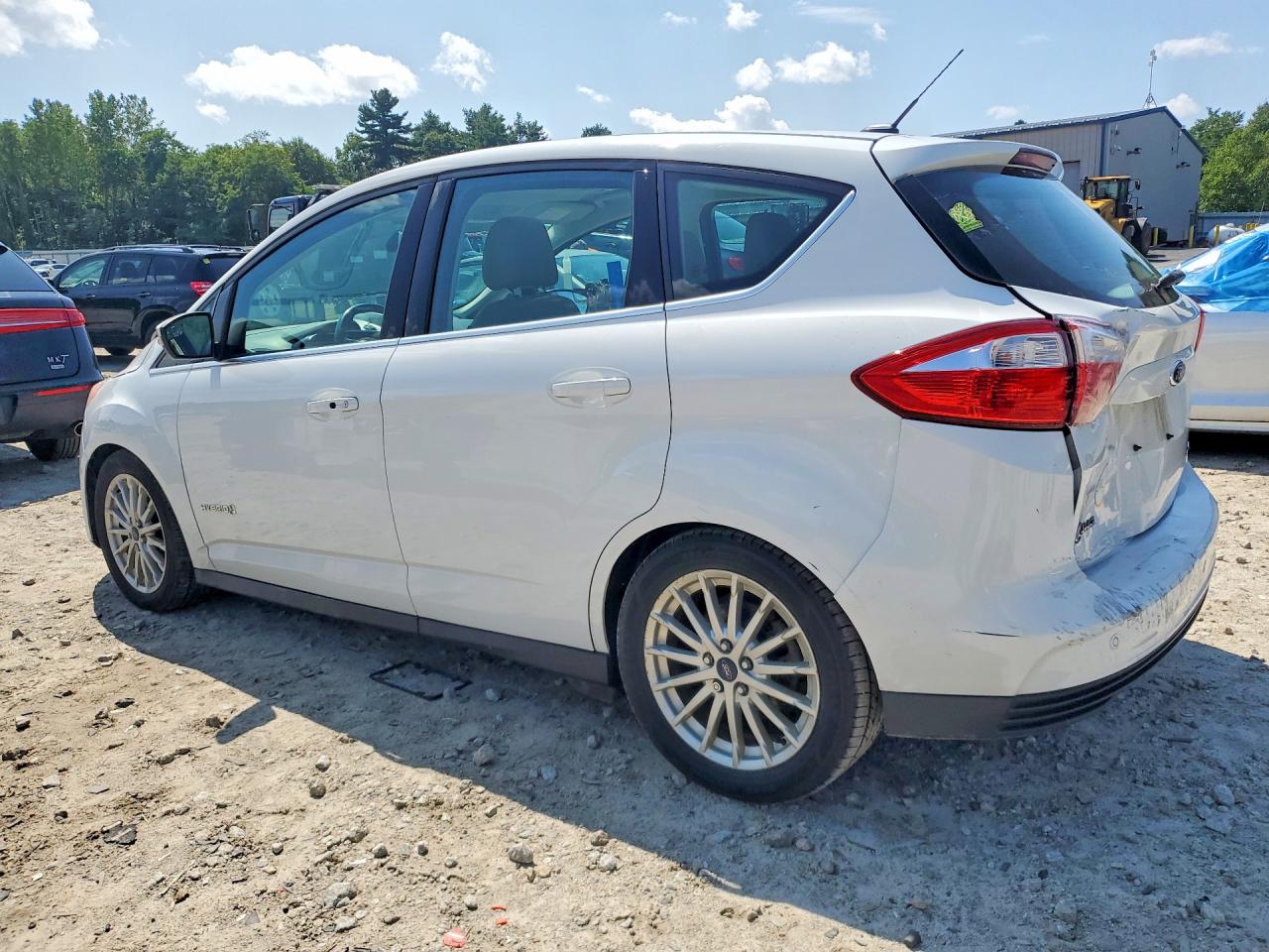 2015 Ford C-max Sel White vin: 1FADP5BUXFL111016