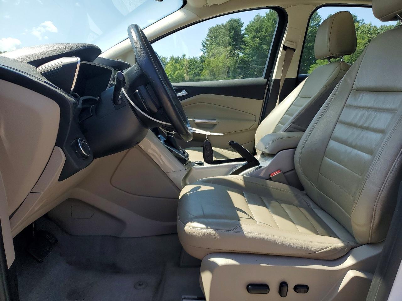 2015 Ford C-max Sel White vin: 1FADP5BUXFL111016