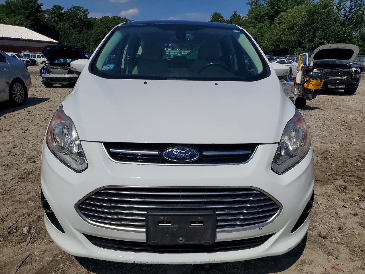 2015 Ford C-max Sel White vin: 1FADP5BUXFL111016