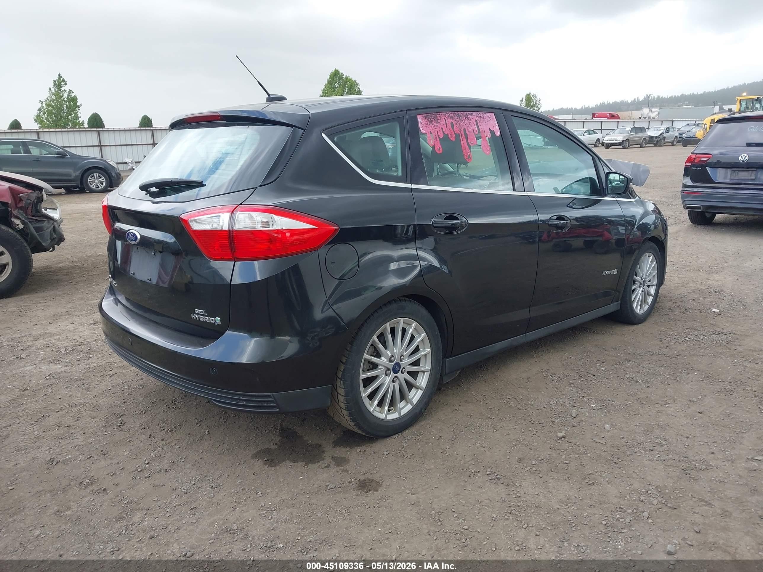 2015 Ford C-max Hybrid Sel Black vin: 1FADP5BUXFL116491