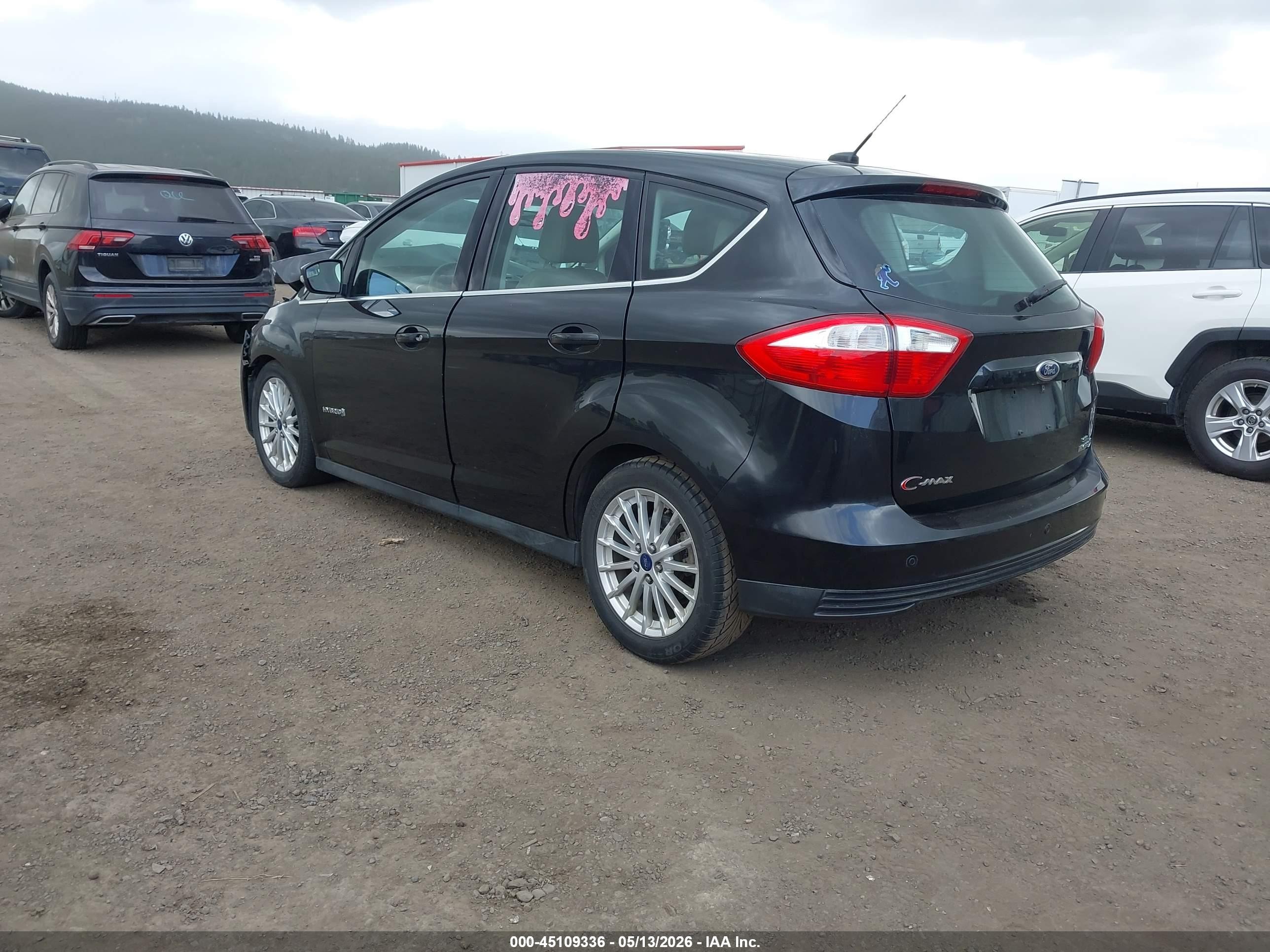 2015 Ford C-max Hybrid Sel Black vin: 1FADP5BUXFL116491