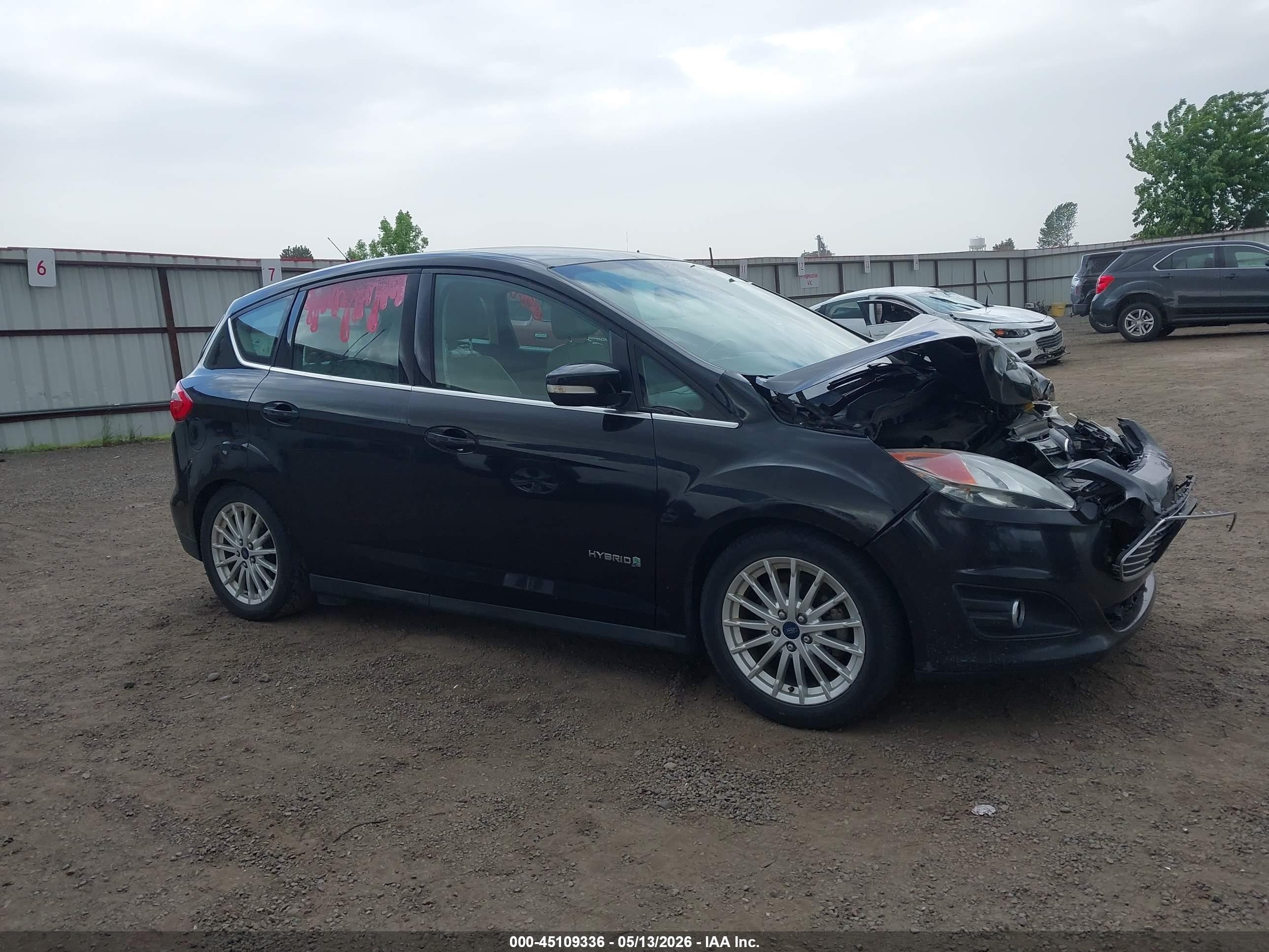 2015 Ford C-max Hybrid Sel Black vin: 1FADP5BUXFL116491