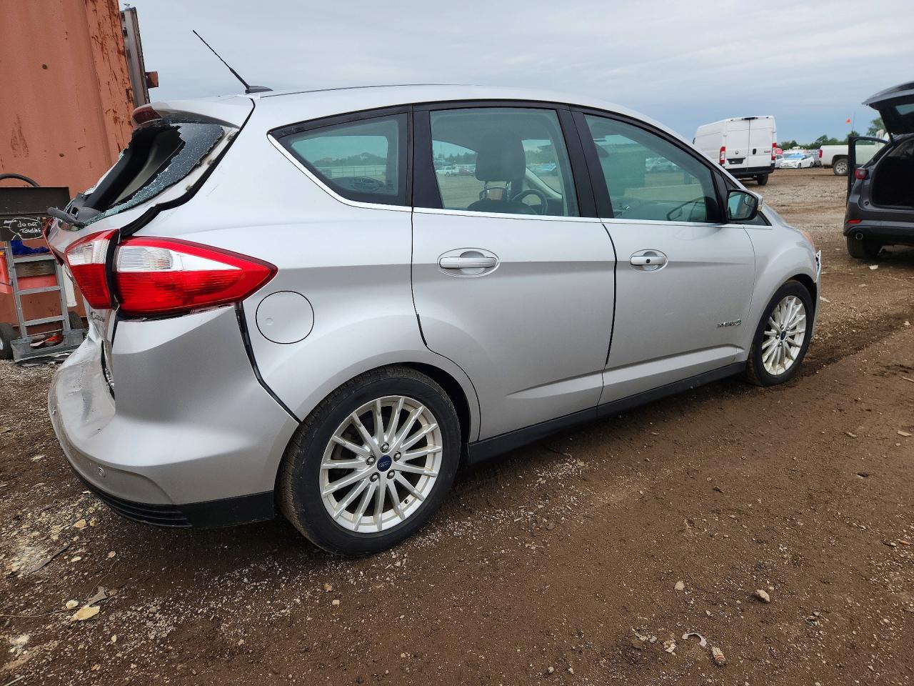 2015 Ford C-max Sel Silver vin: 1FADP5BUXFL117320