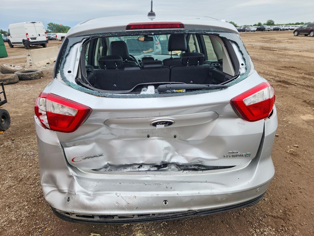 2015 Ford C-max Sel Silver vin: 1FADP5BUXFL117320