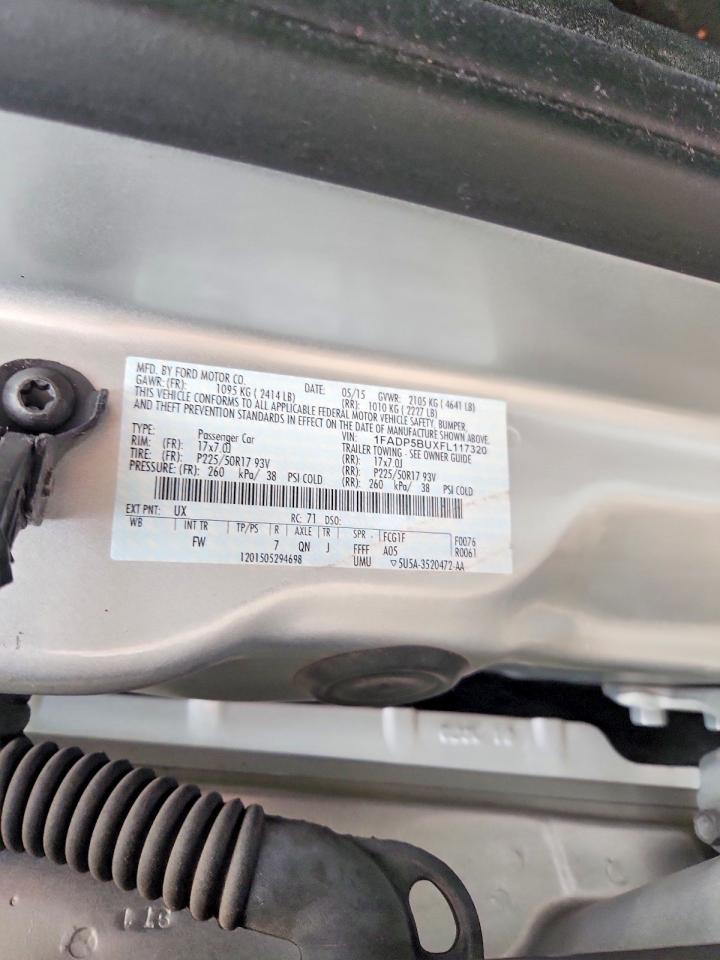 2015 Ford C-max Sel Silver vin: 1FADP5BUXFL117320