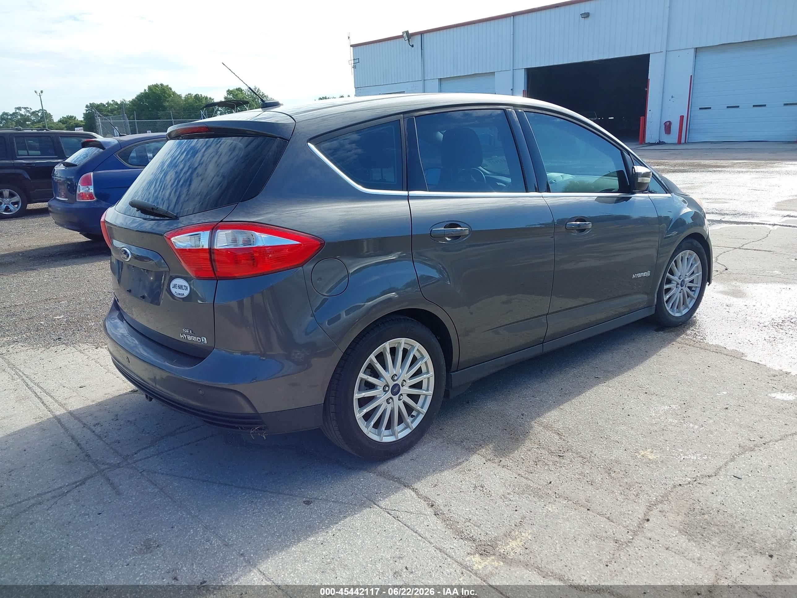 2015 Ford C-max Hybrid Sel Gray vin: 1FADP5BUXFL118130