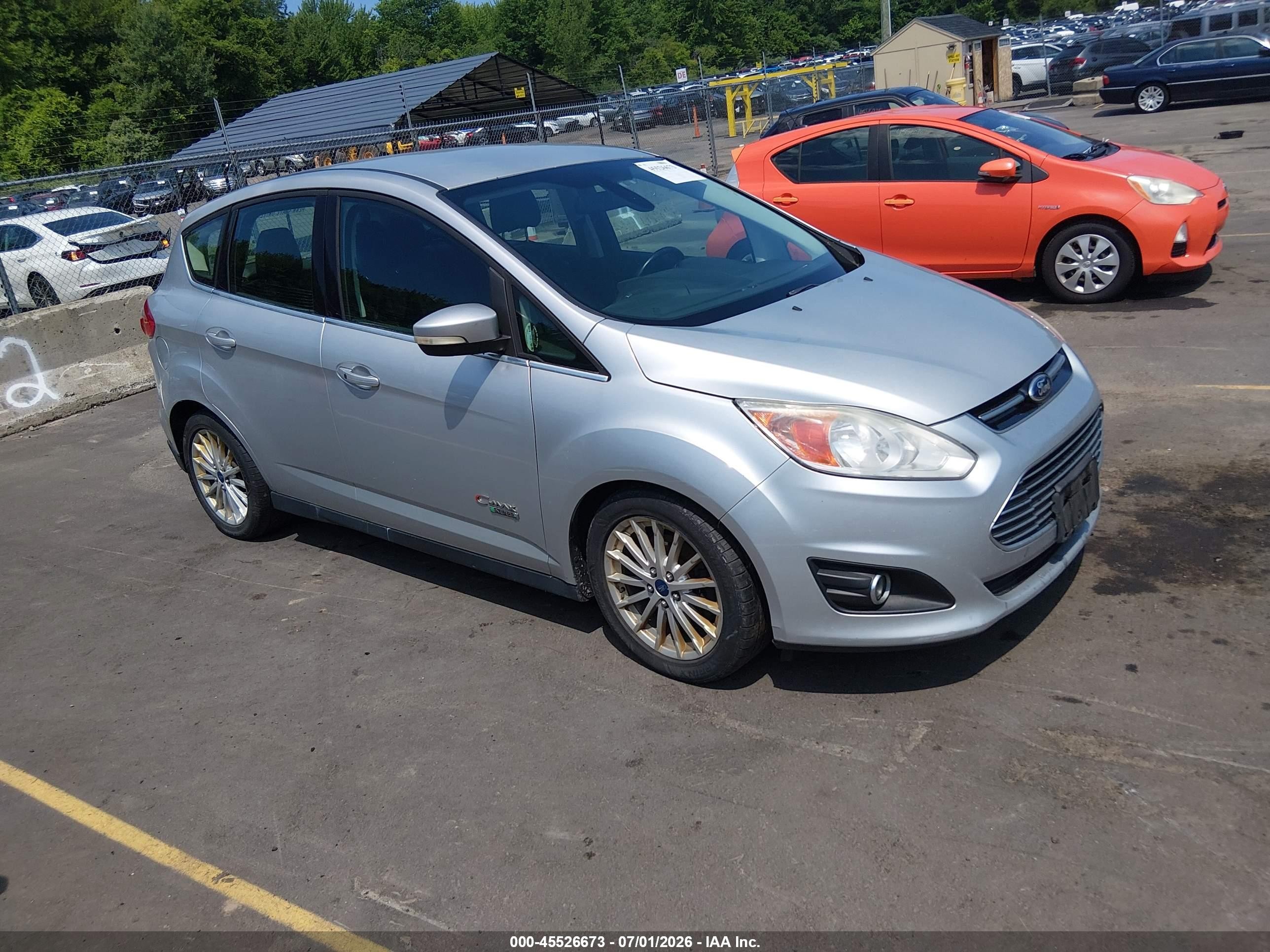 2013 Ford C-max Energi Sel Silver vin: 1FADP5CU0DL529046