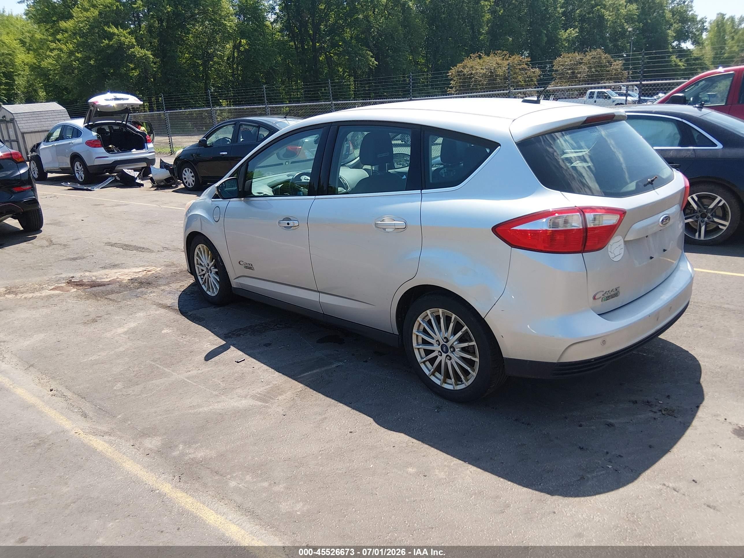 2013 Ford C-max Energi Sel Silver vin: 1FADP5CU0DL529046