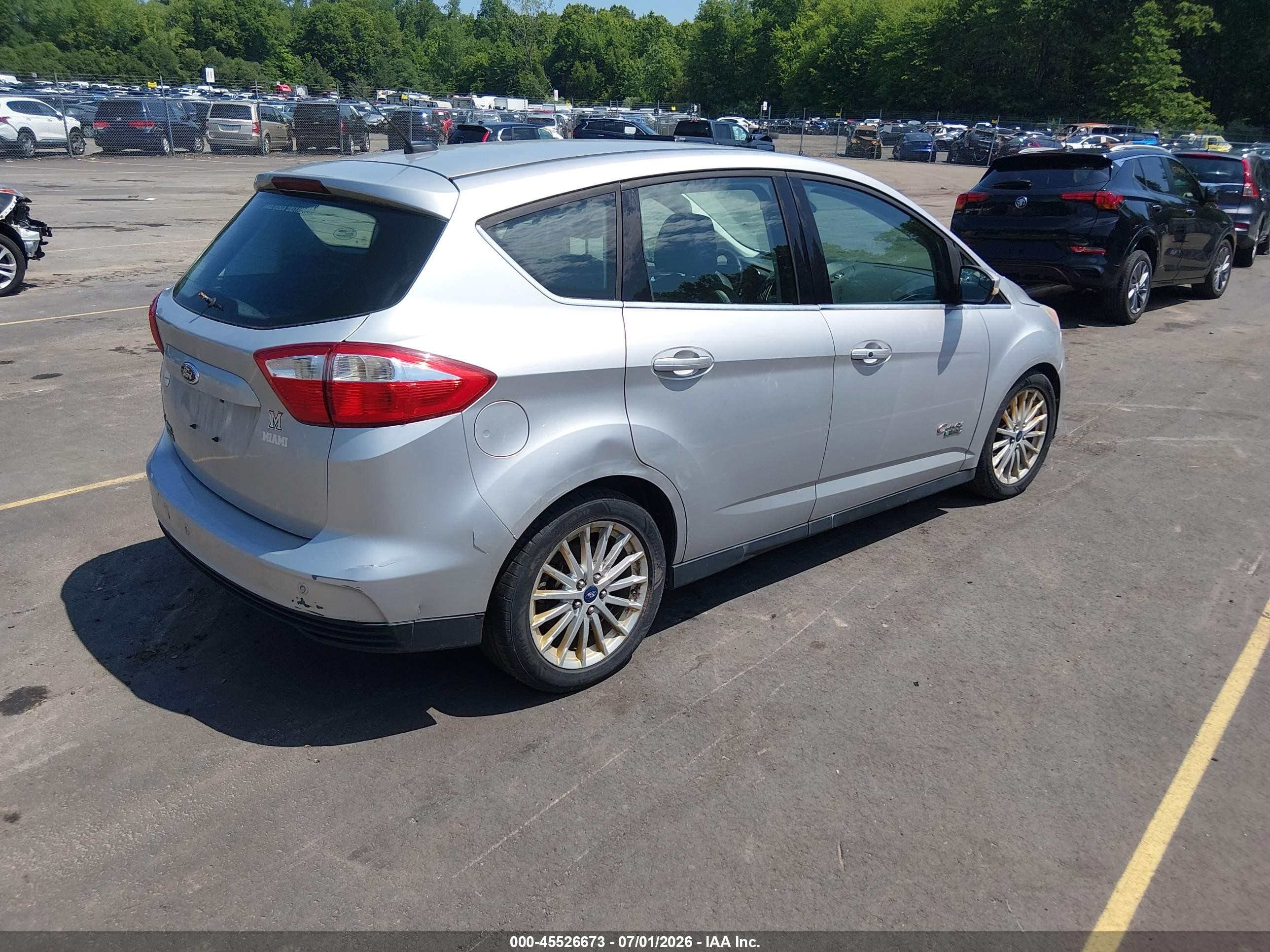 2013 Ford C-max Energi Sel Silver vin: 1FADP5CU0DL529046