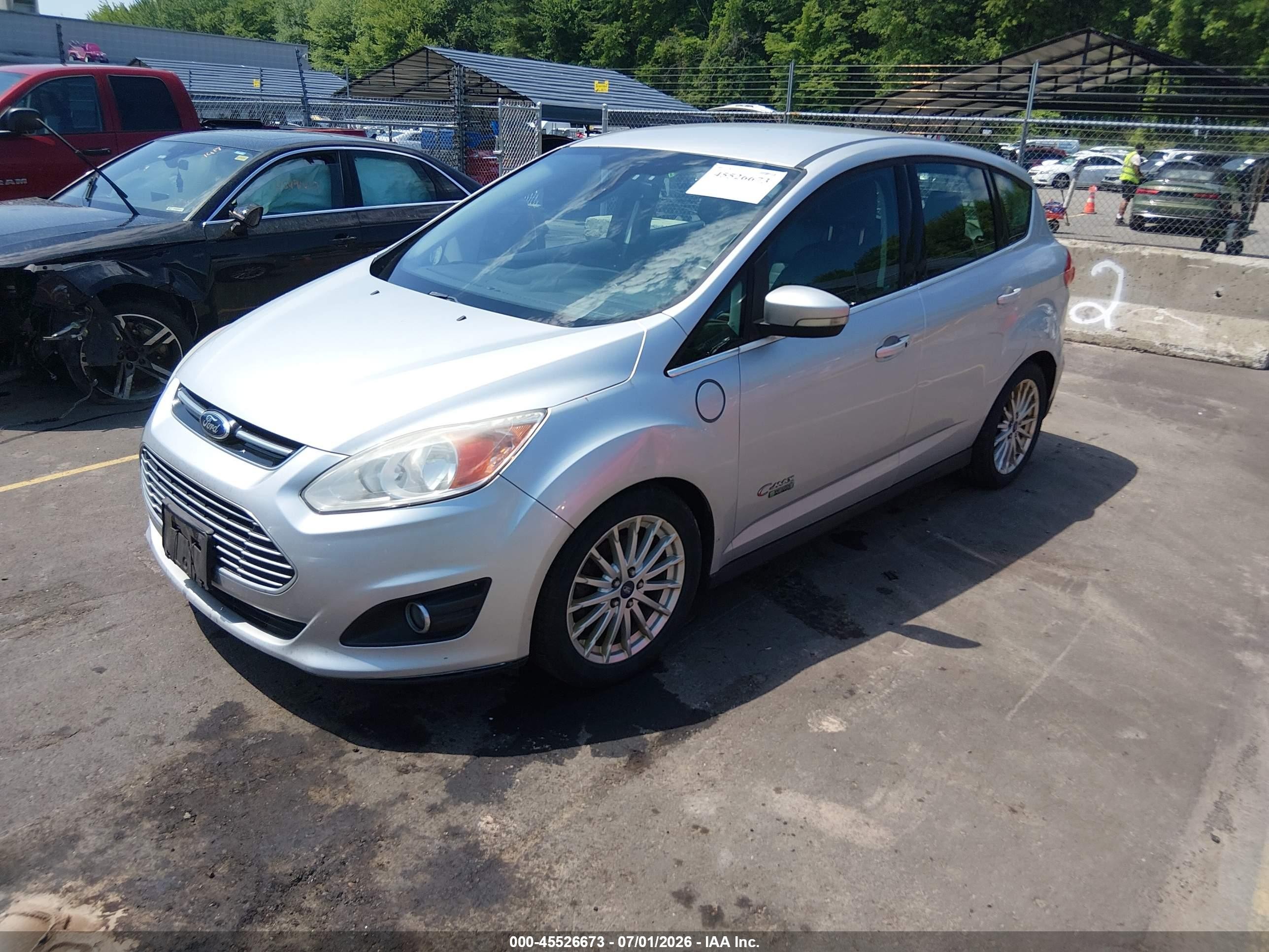 2013 Ford C-max Energi Sel Silver vin: 1FADP5CU0DL529046