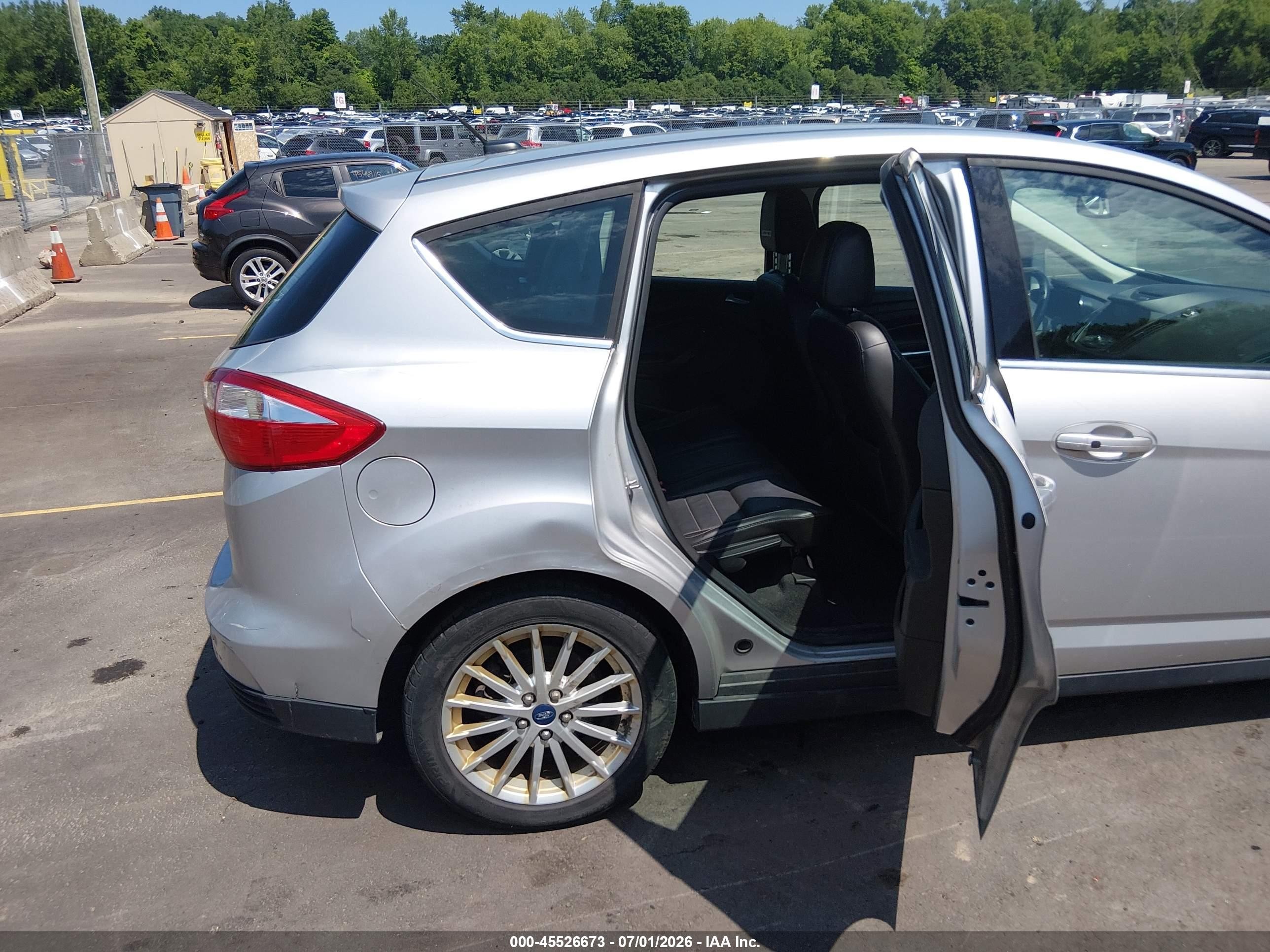 2013 Ford C-max Energi Sel Silver vin: 1FADP5CU0DL529046