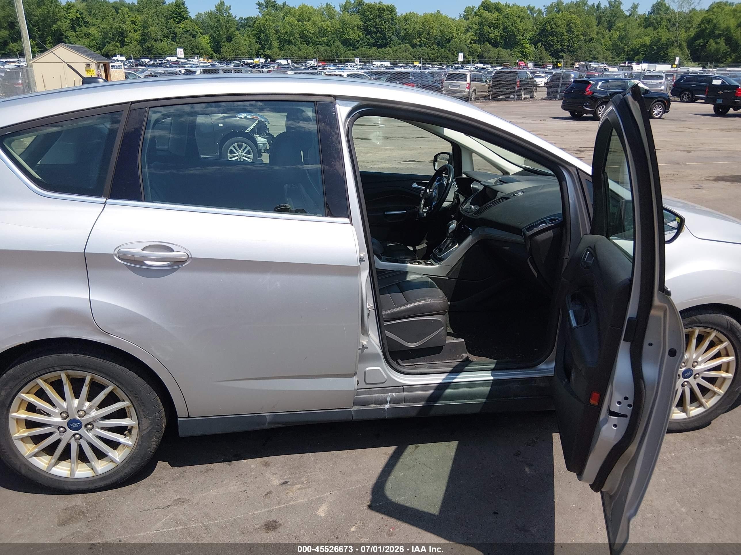 2013 Ford C-max Energi Sel Silver vin: 1FADP5CU0DL529046