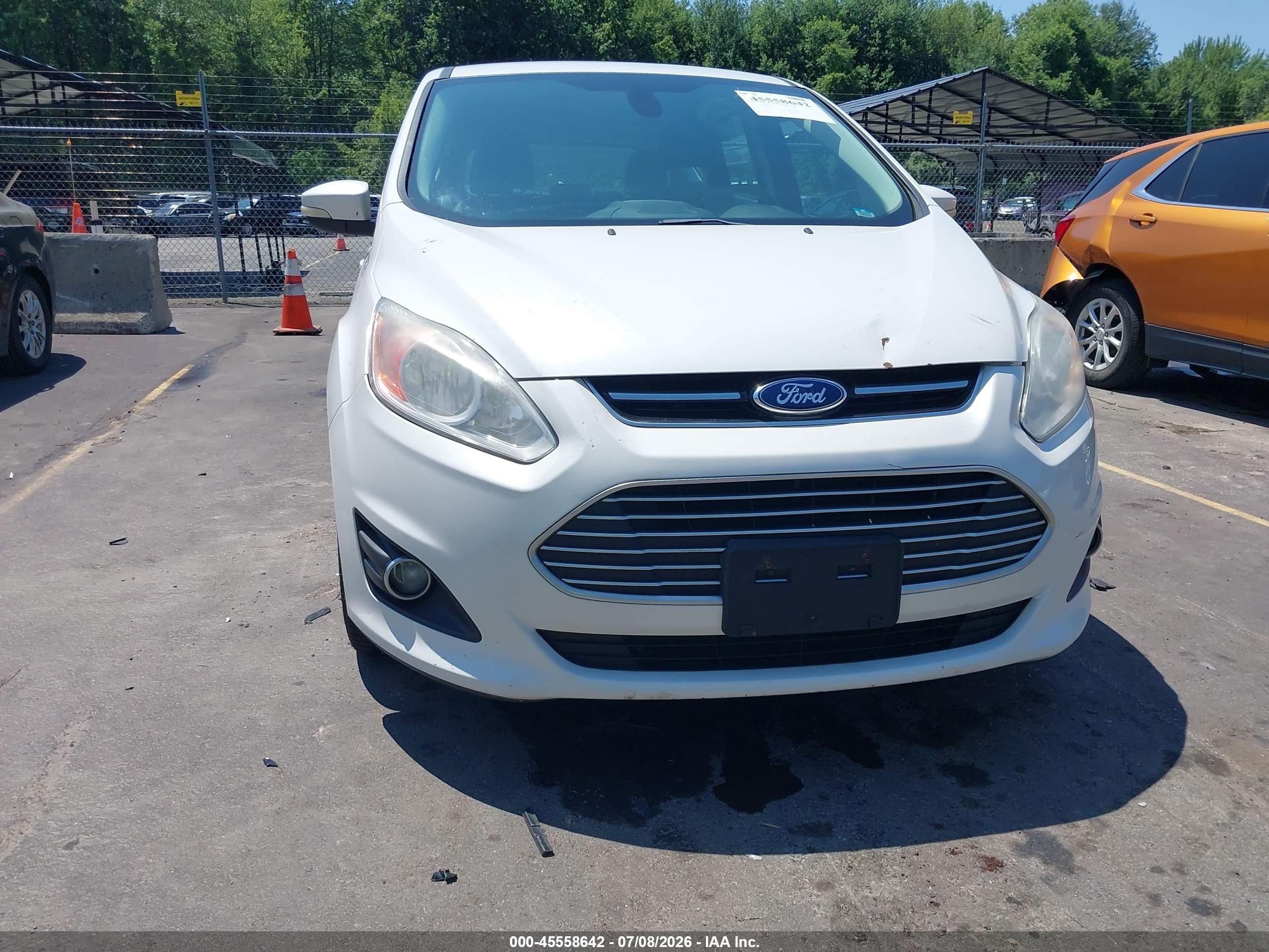 2013 Ford C-max Energi Sel White vin: 1FADP5CU0DL533131