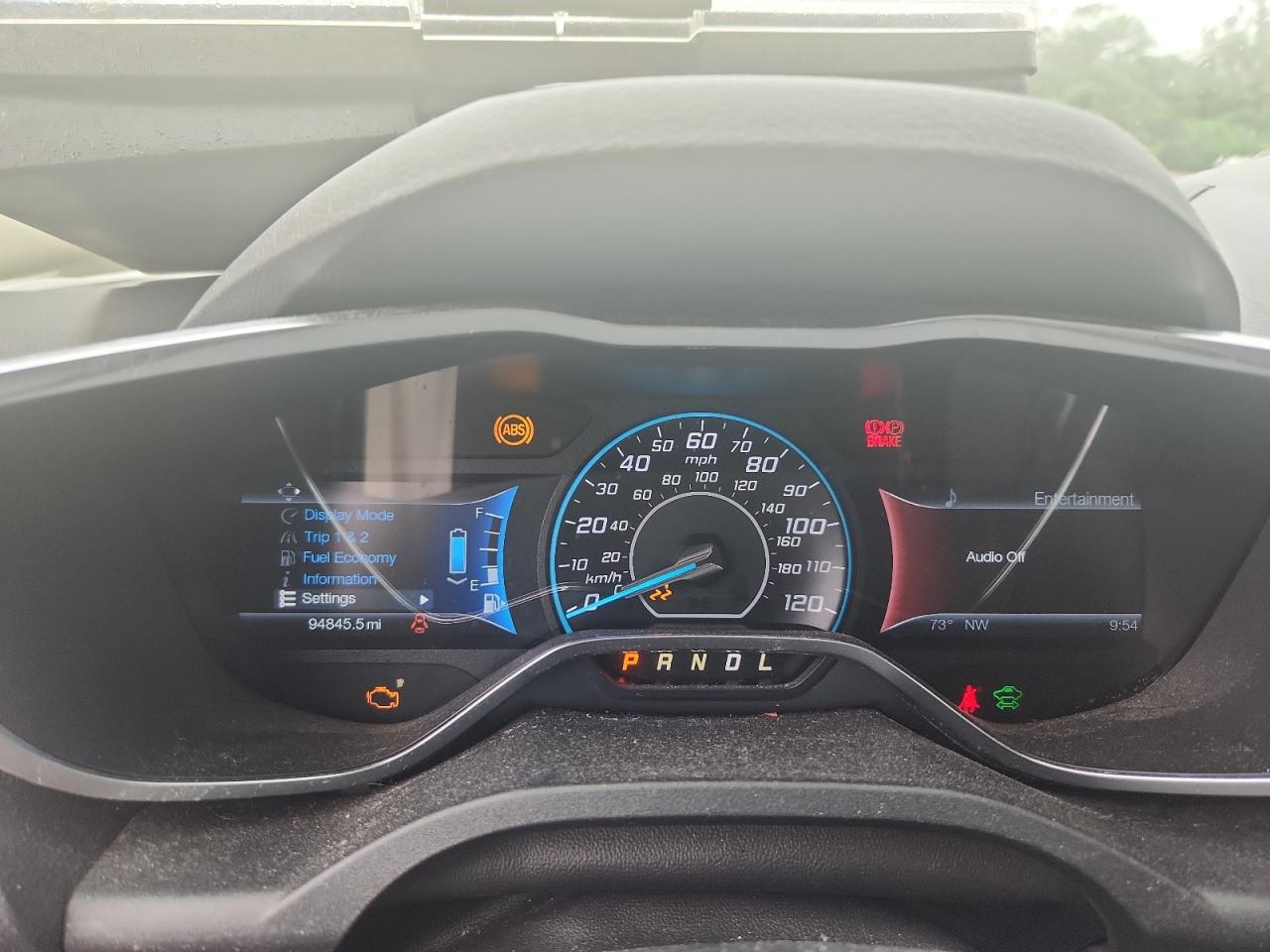 2013 Ford C-max Premium Silver vin: 1FADP5CU0DL545165 Damage: Warning Light - Engine, On, Unacceptable