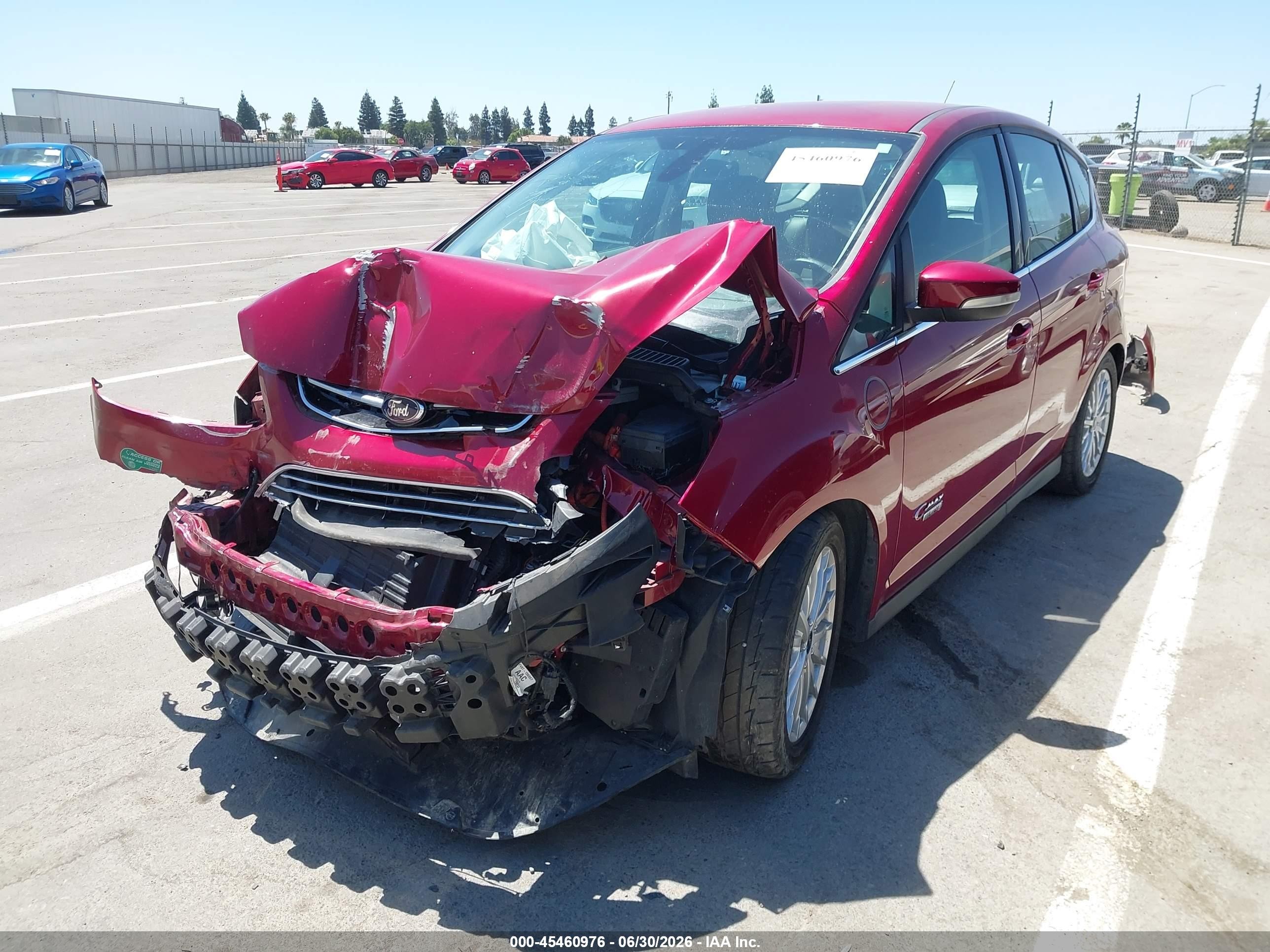 2013 Ford C-max Energi Sel Maroon vin: 1FADP5CU0DL553184