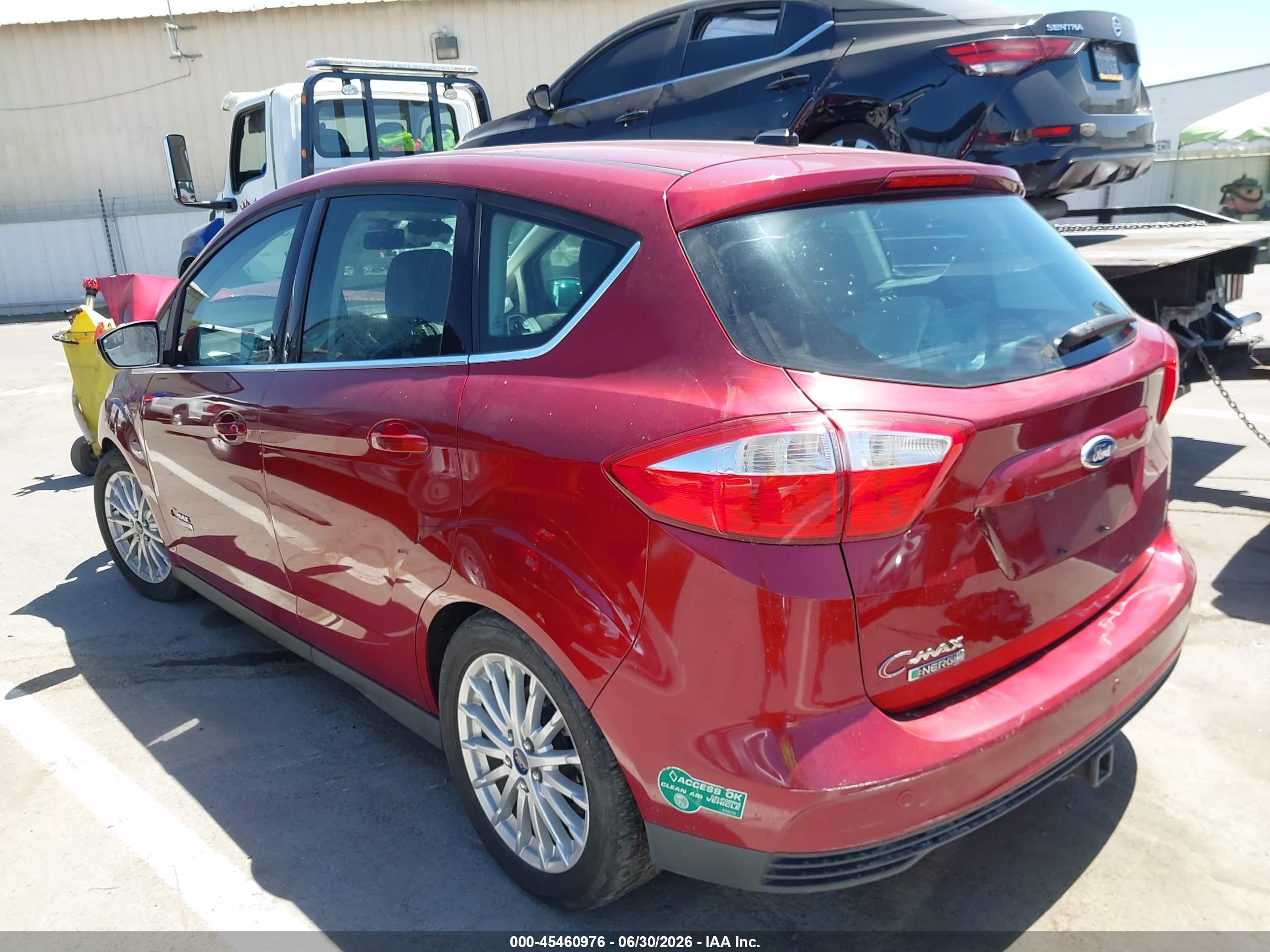 2013 Ford C-max Energi Sel Maroon vin: 1FADP5CU0DL553184