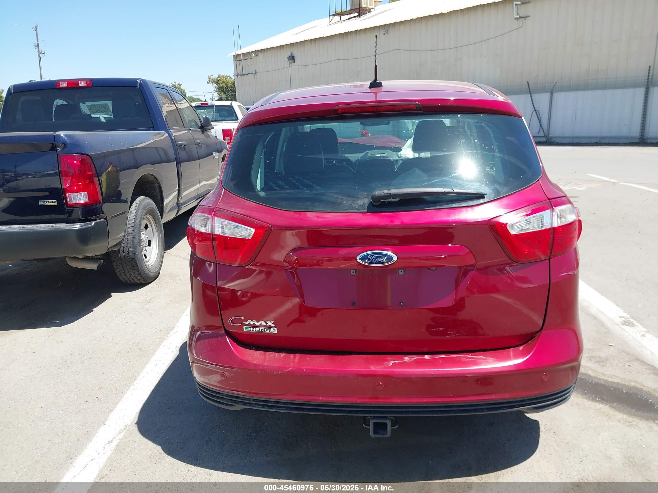 2013 Ford C-max Energi Sel Maroon vin: 1FADP5CU0DL553184