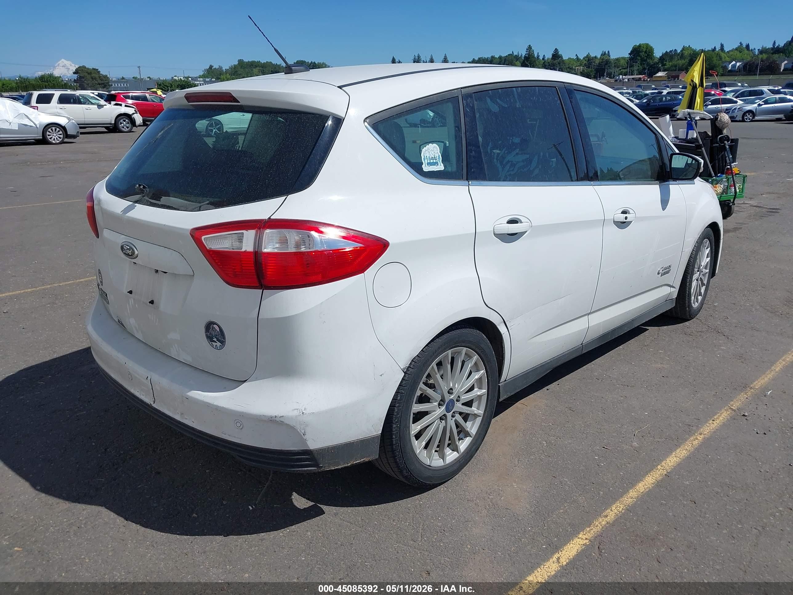 2014 Ford C-max Energi Sel White vin: 1FADP5CU0EL511681