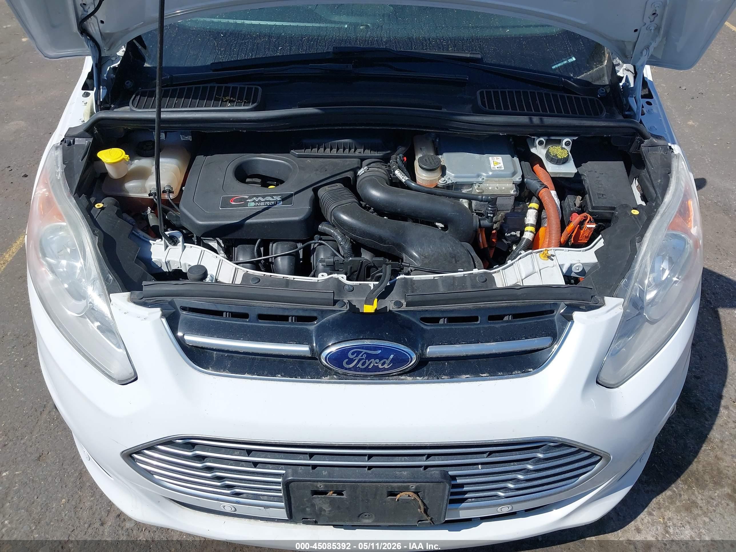 2014 Ford C-max Energi Sel White vin: 1FADP5CU0EL511681