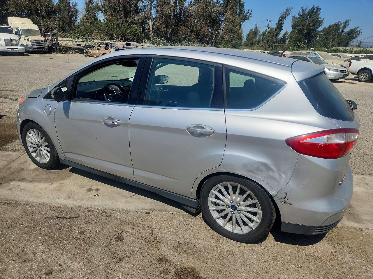 2014 Ford C-max Premium Silver vin: 1FADP5CU0EL512989