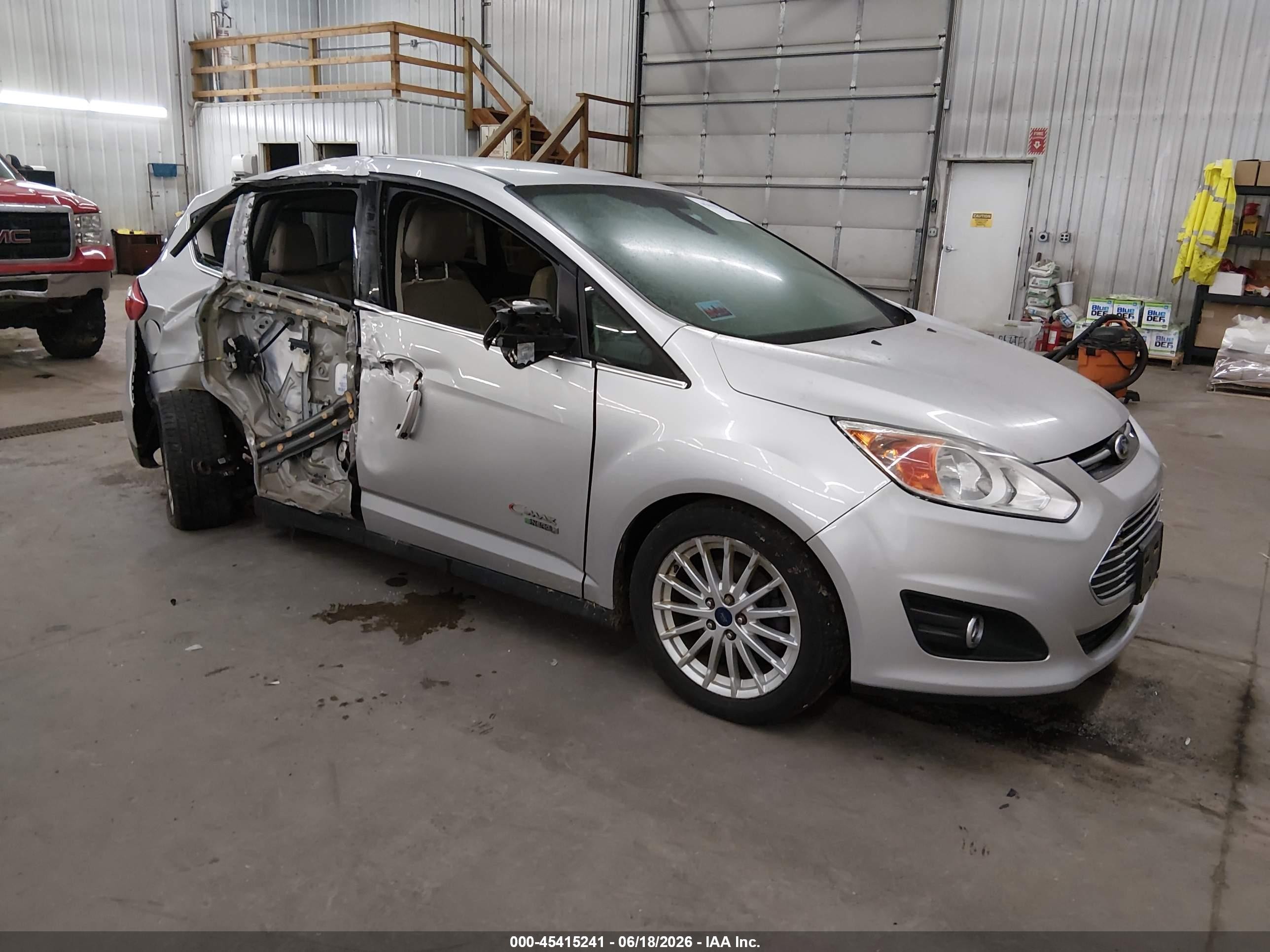 2014 Ford C-max Energi Sel Silver vin: 1FADP5CU0EL513205