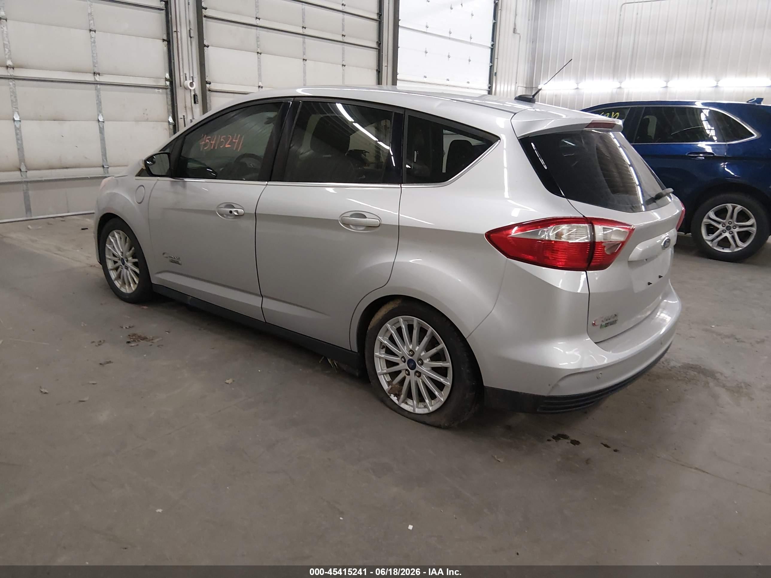2014 Ford C-max Energi Sel Серебряный vin: 1FADP5CU0EL513205