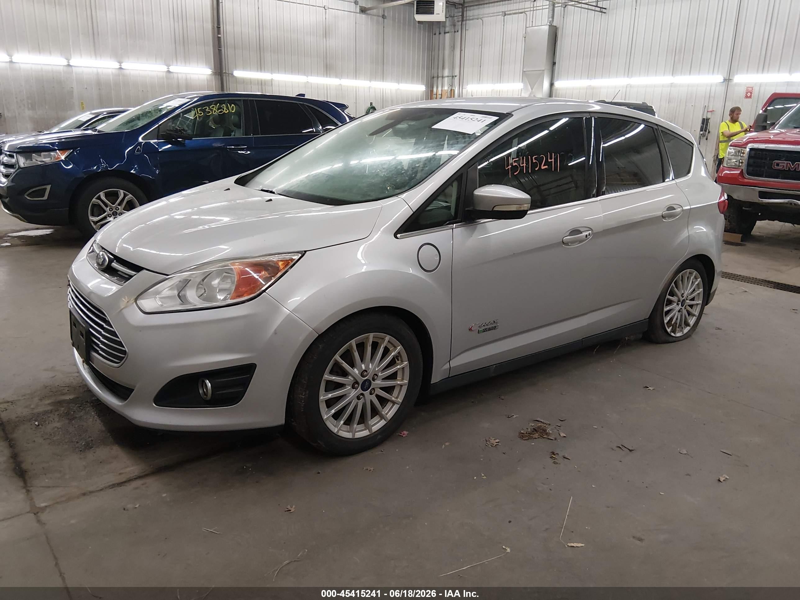 2014 Ford C-max Energi Sel Серебряный vin: 1FADP5CU0EL513205