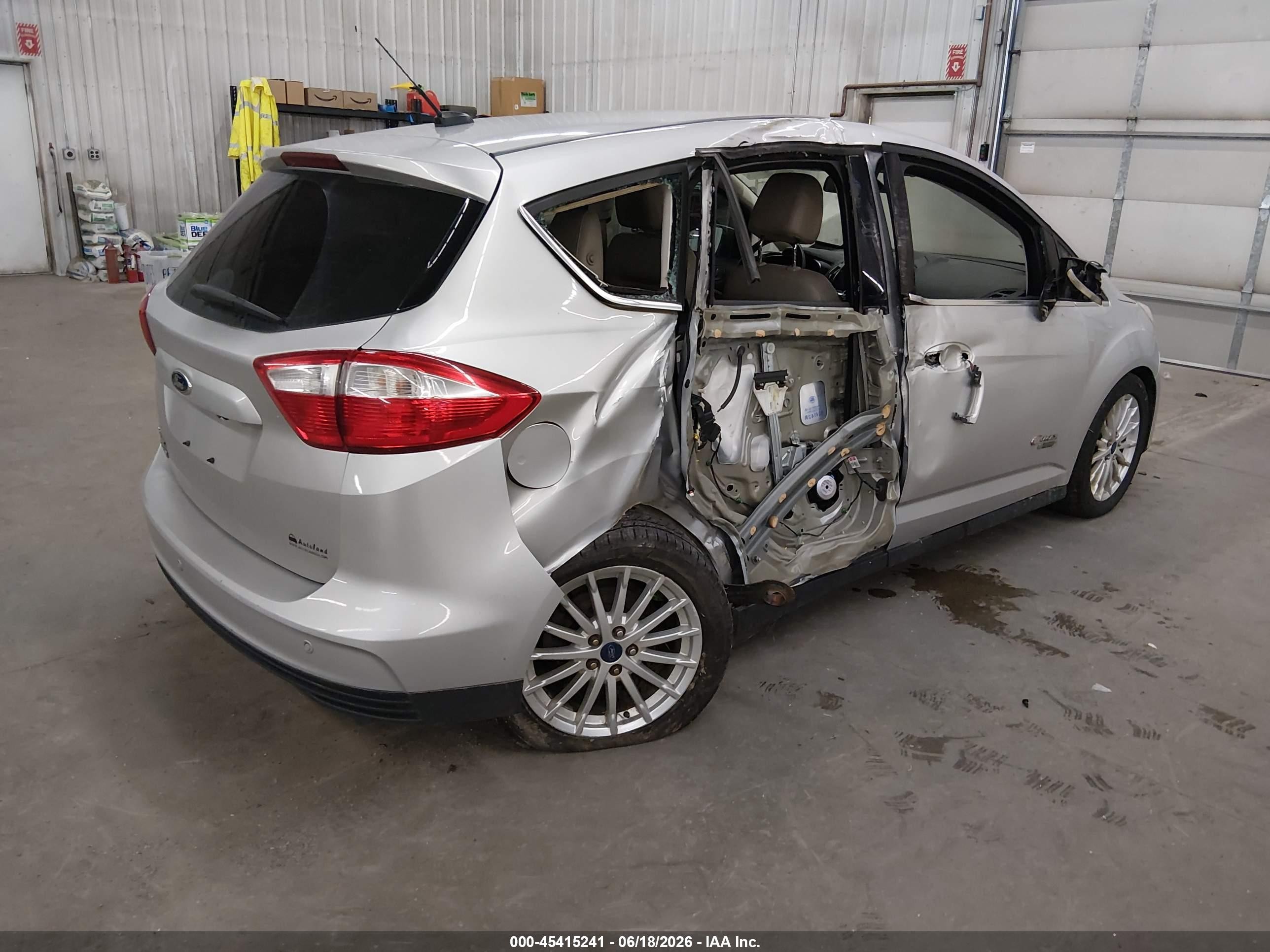 2014 Ford C-max Energi Sel Серебряный vin: 1FADP5CU0EL513205