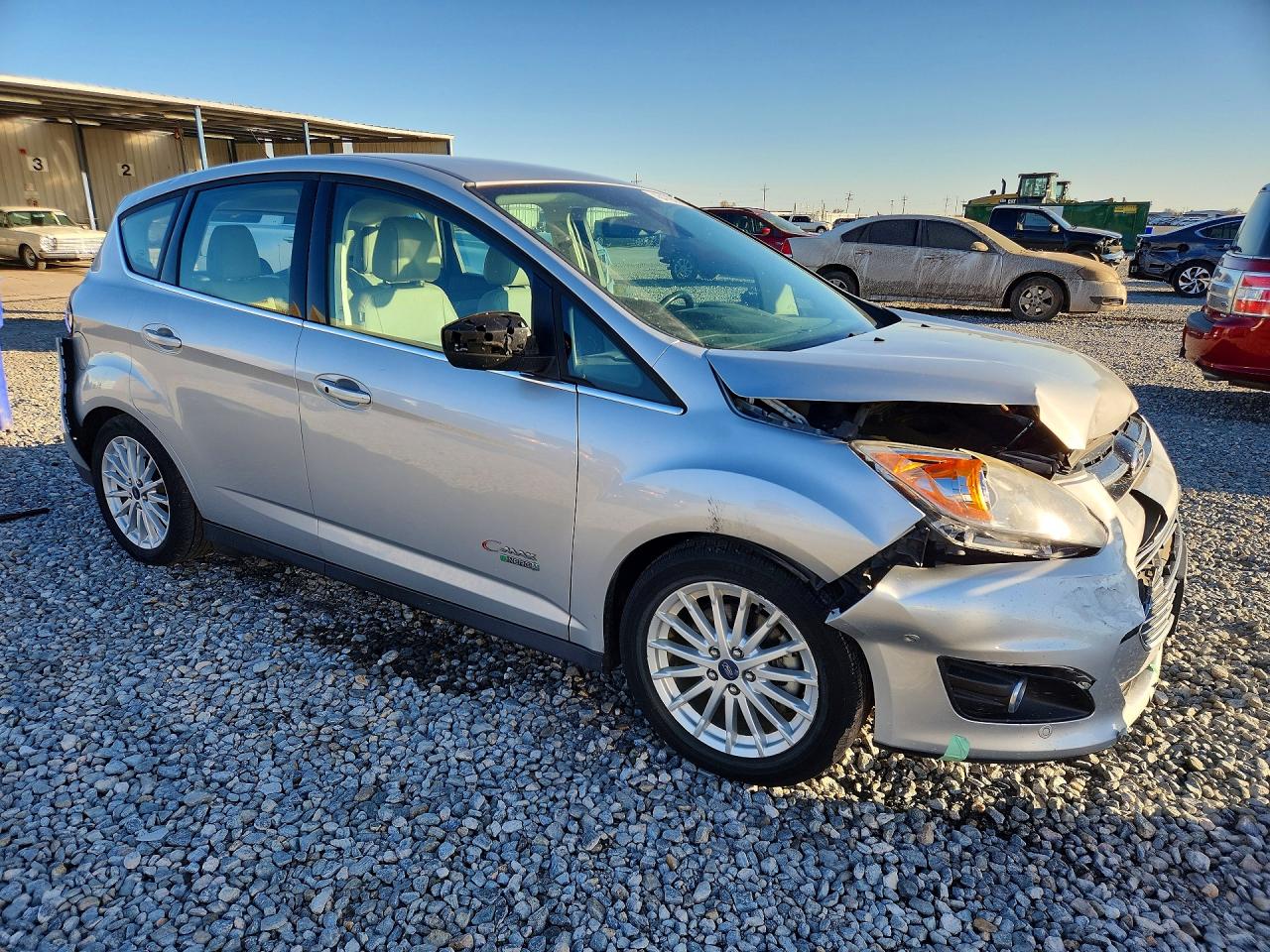2014 Ford C-max Premium Silver vin: 1FADP5CU0EL521644