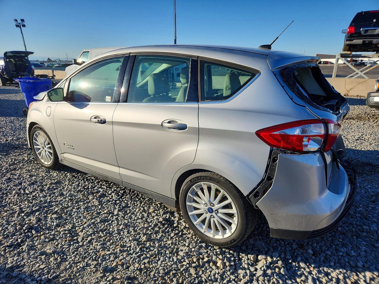 2014 Ford C-max Premium Silver vin: 1FADP5CU0EL521644